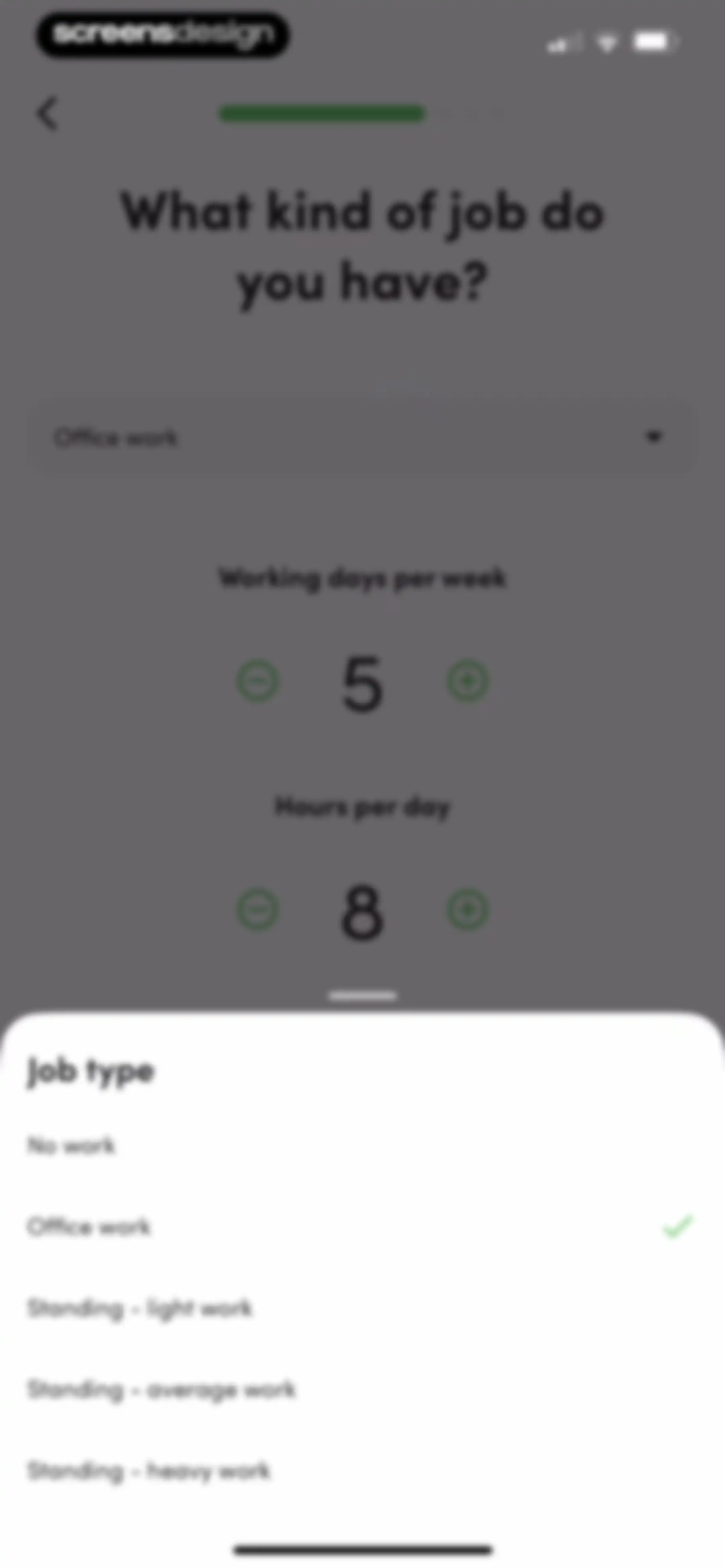 Calories and nutrition tracker screen 15