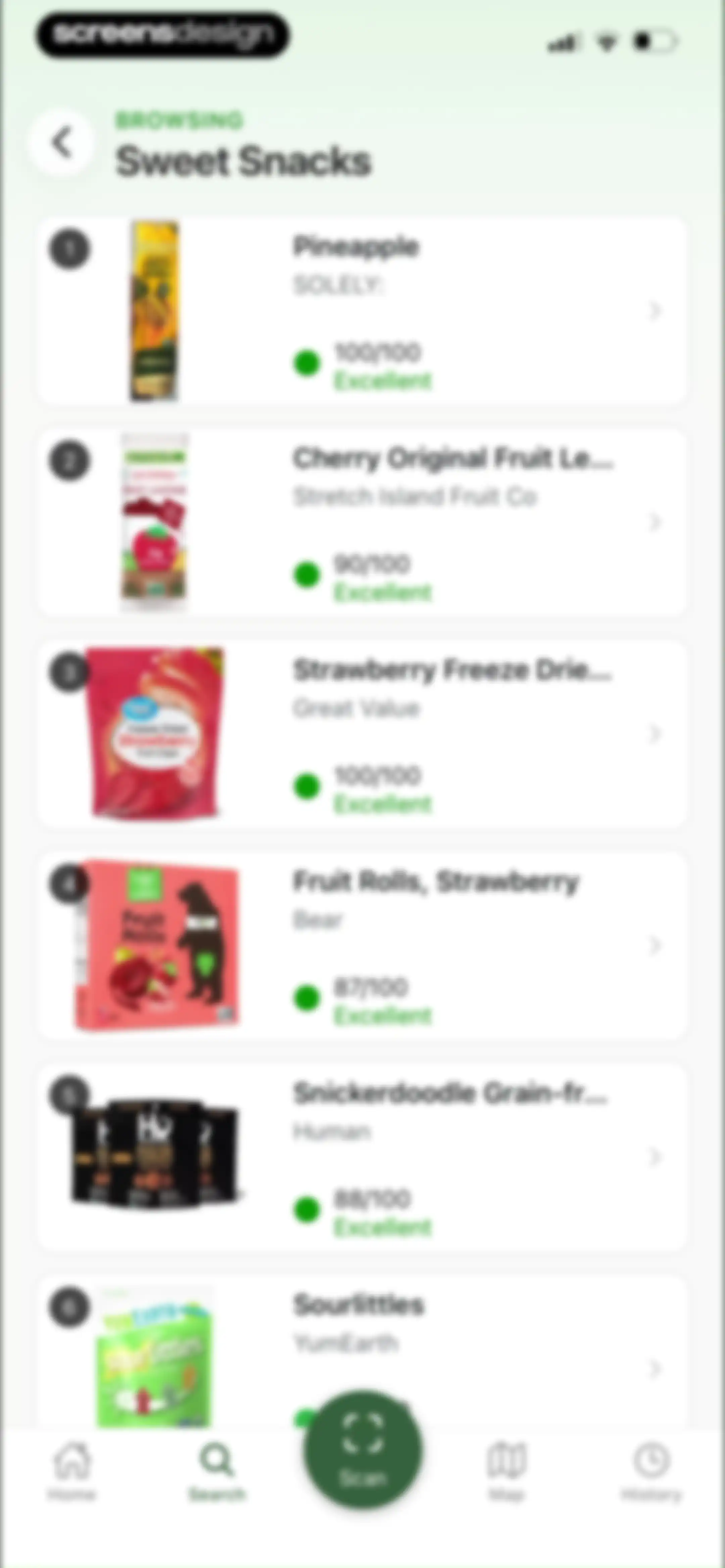 Olive: Food & Cosmetic Scanner screen 79