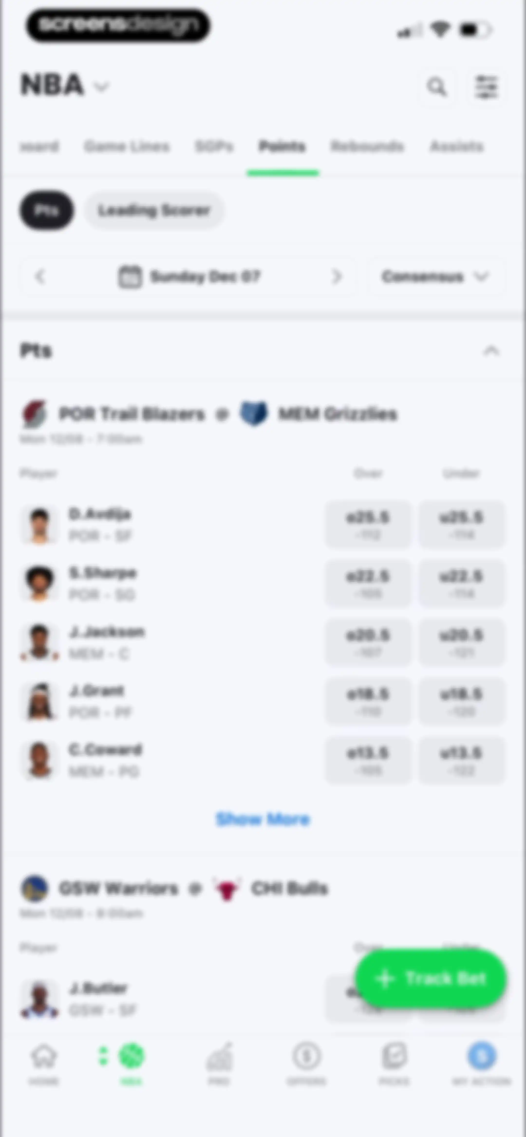 Action Network: Sports Betting screen 121