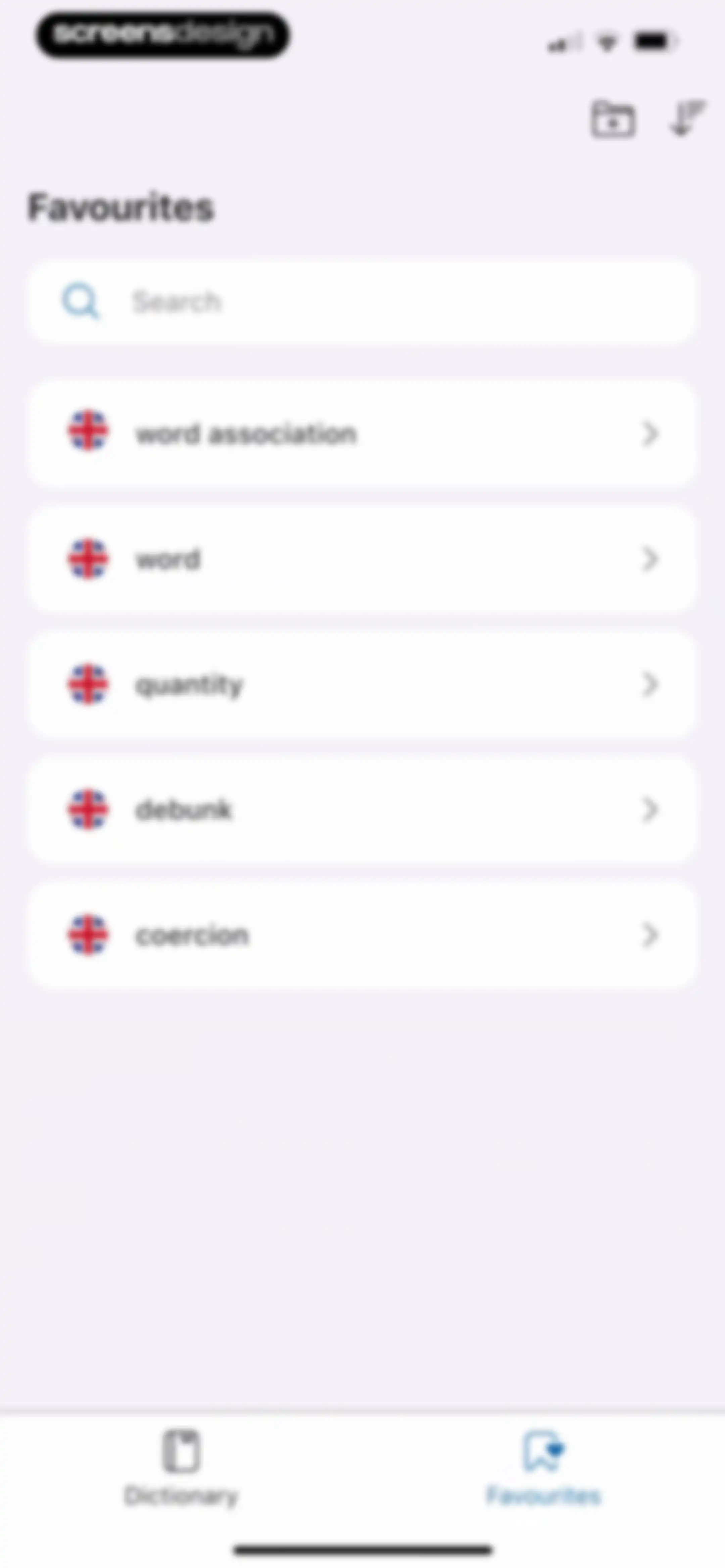 Oxford Dictionary & Thesaurus screen 48