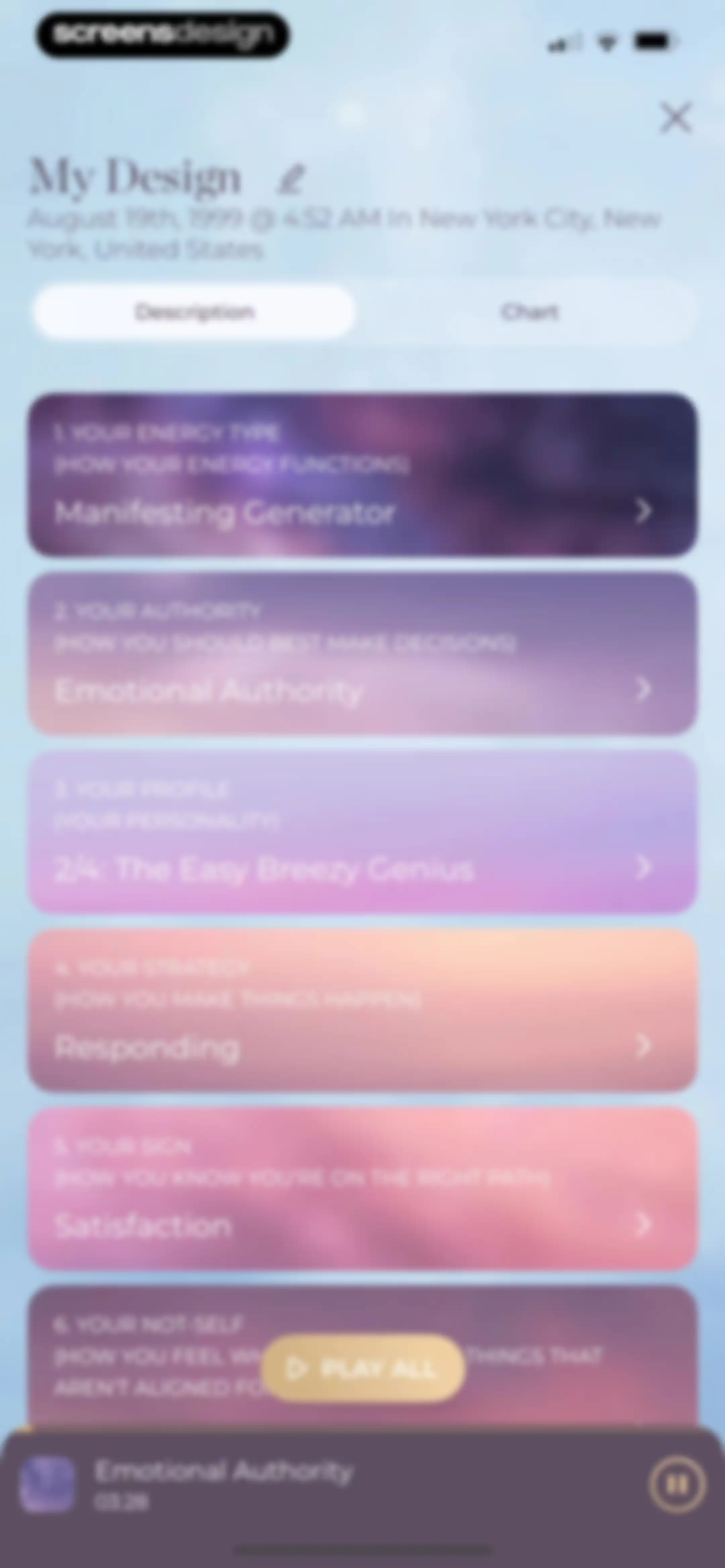 Align: The Human Design App screen 16