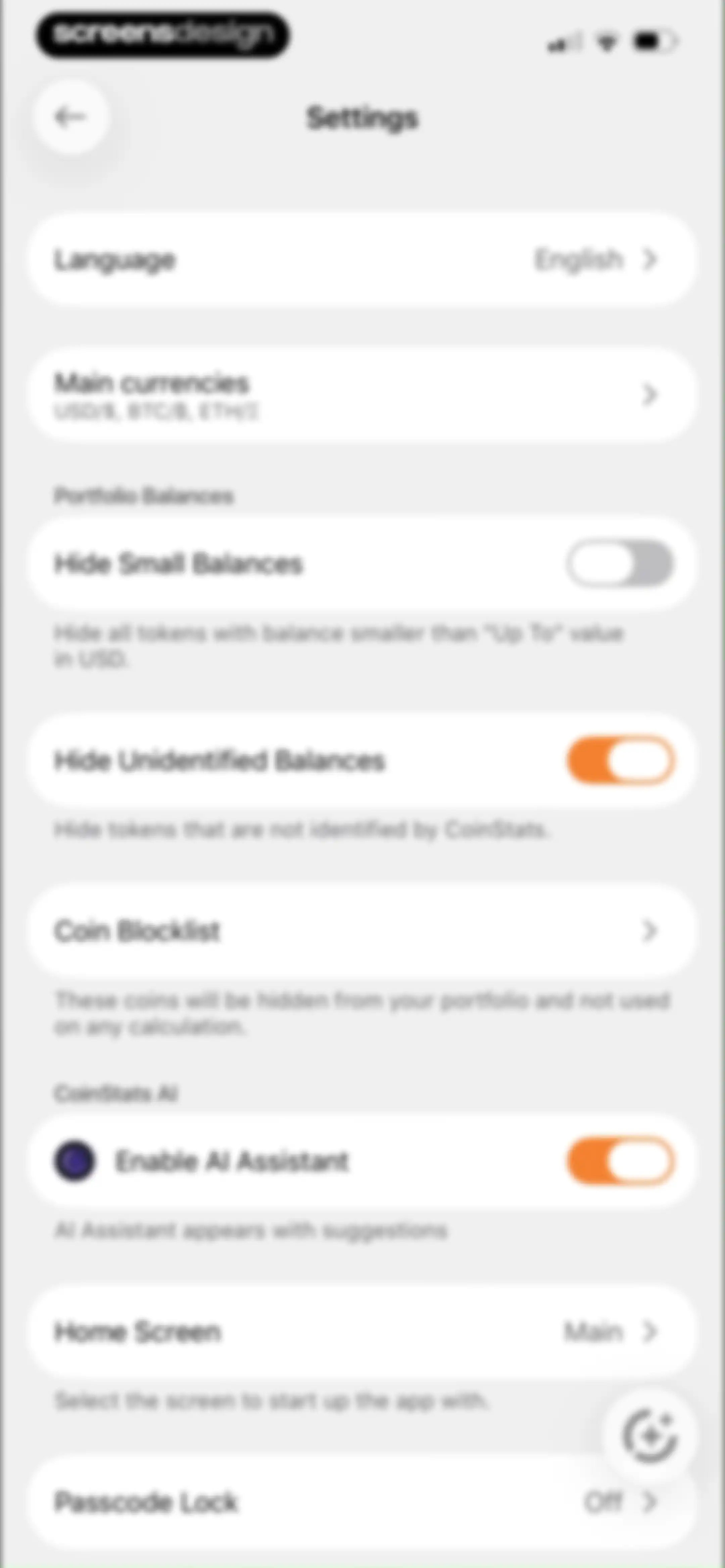 CoinStats: Crypto Portfolio screen 148