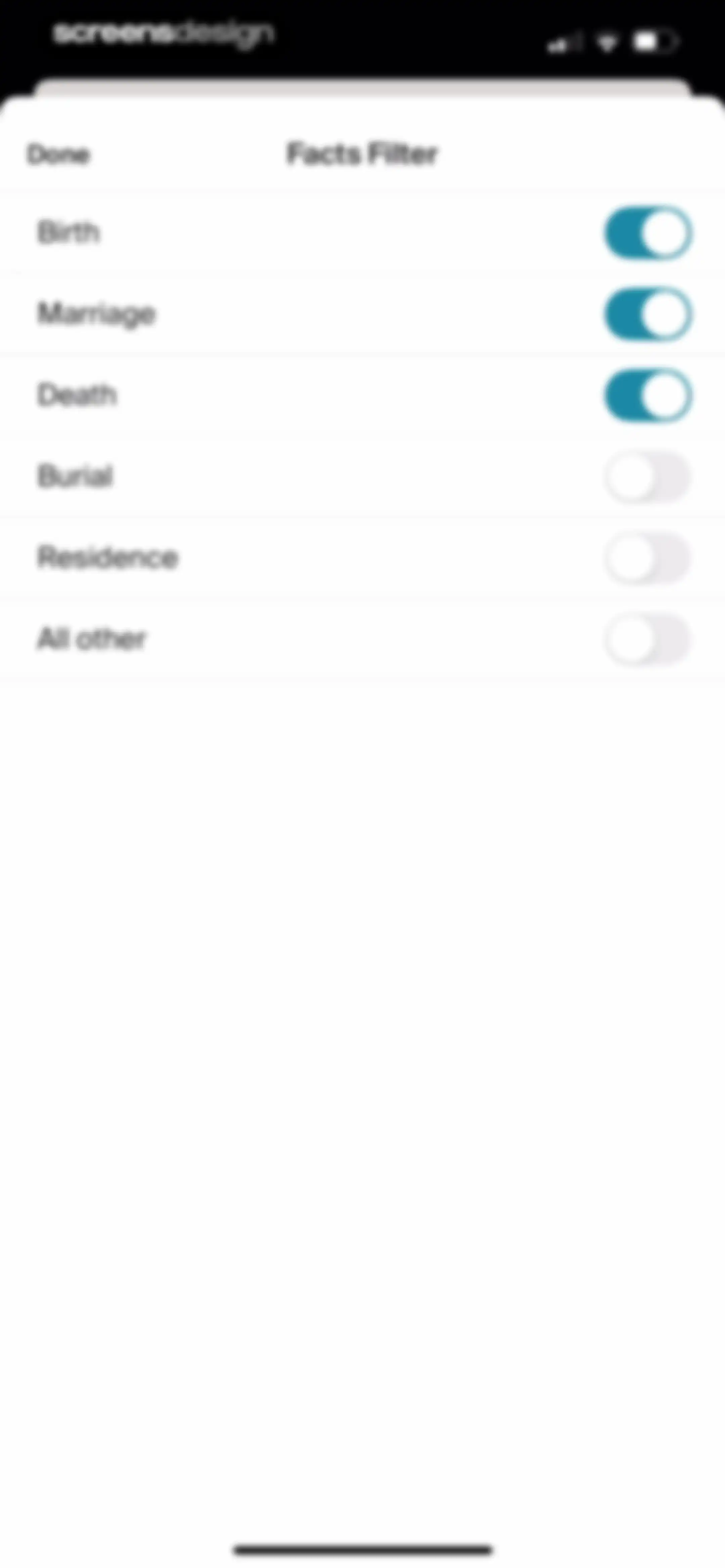Ancestry: Family History & DNA screen 140