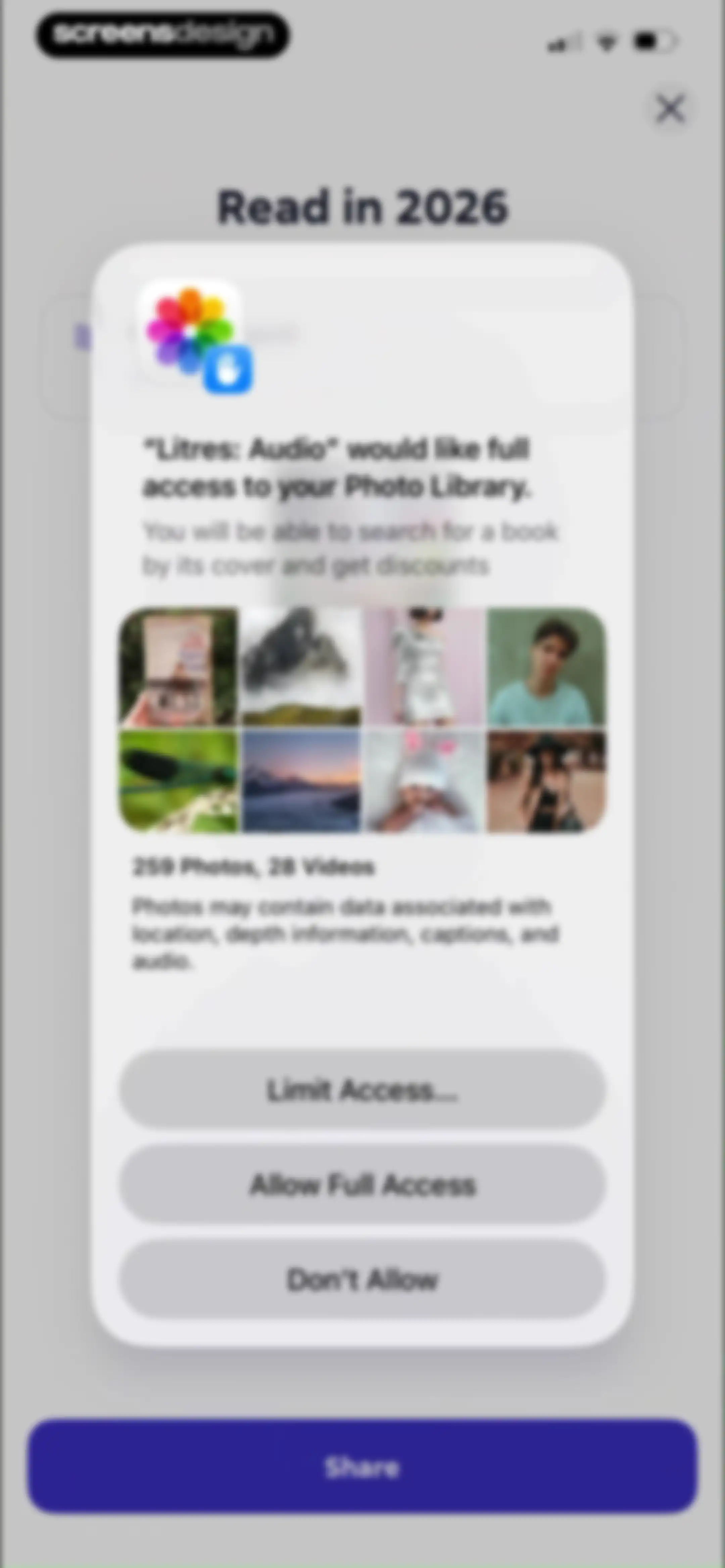 Litres: Audio screen 60