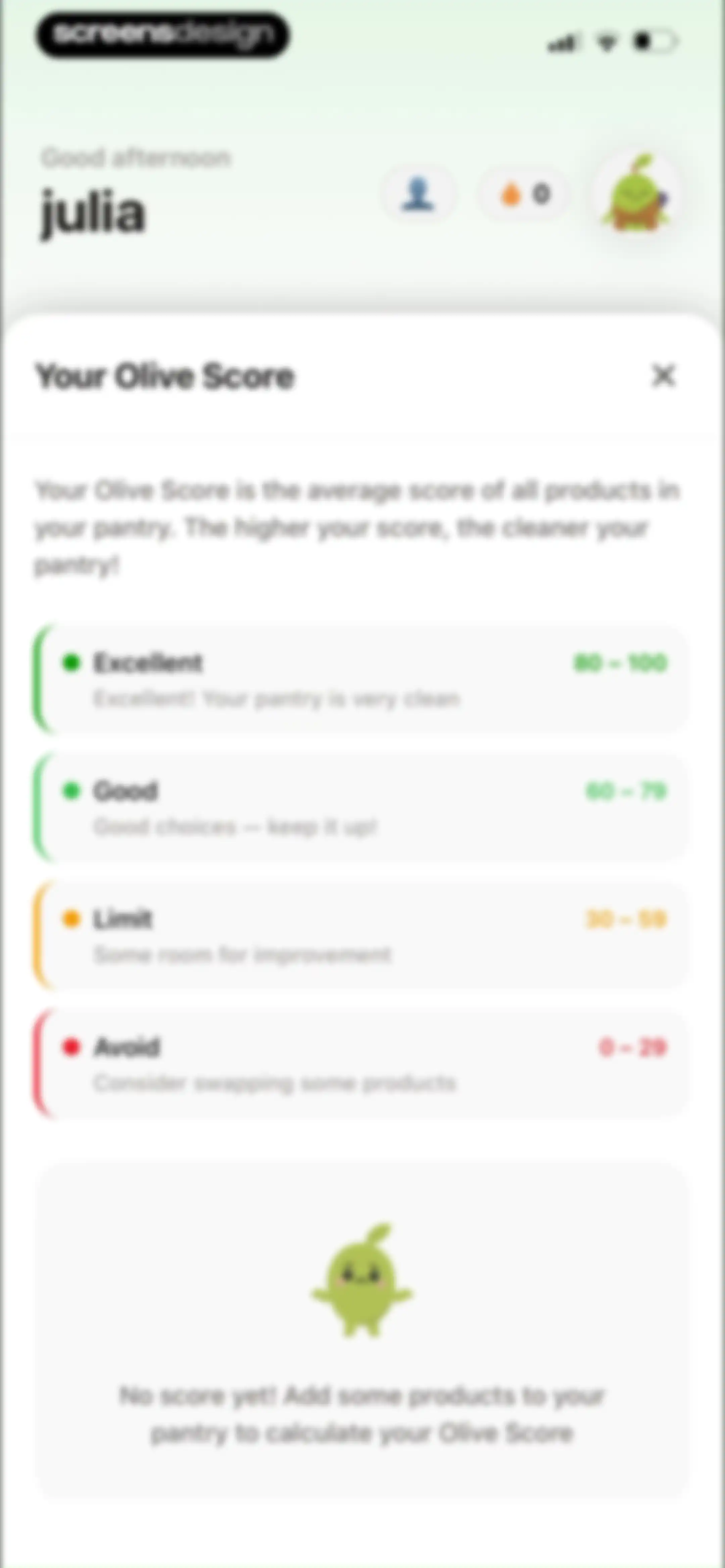 Olive: Food & Cosmetic Scanner screen 66
