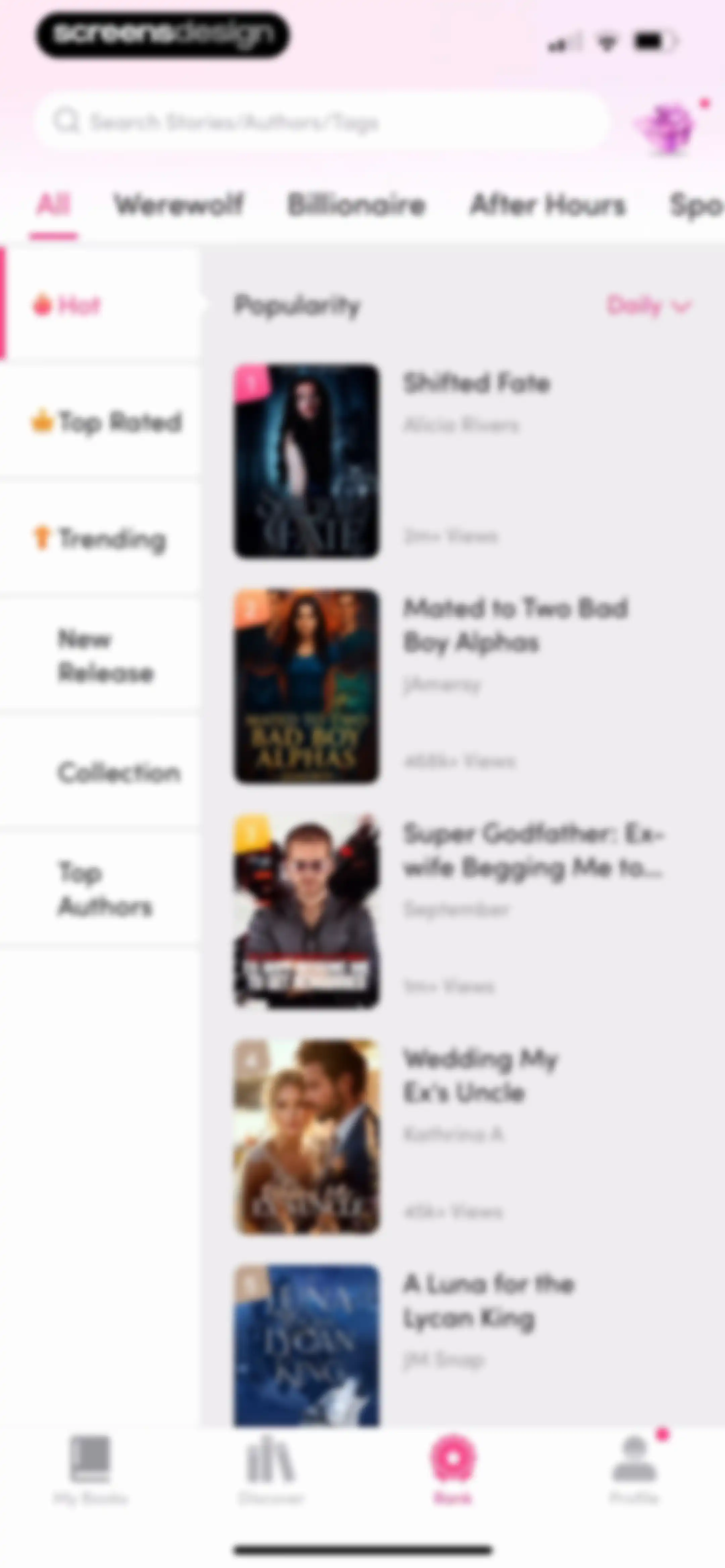 My Fiction: Stories & Novels screen 102