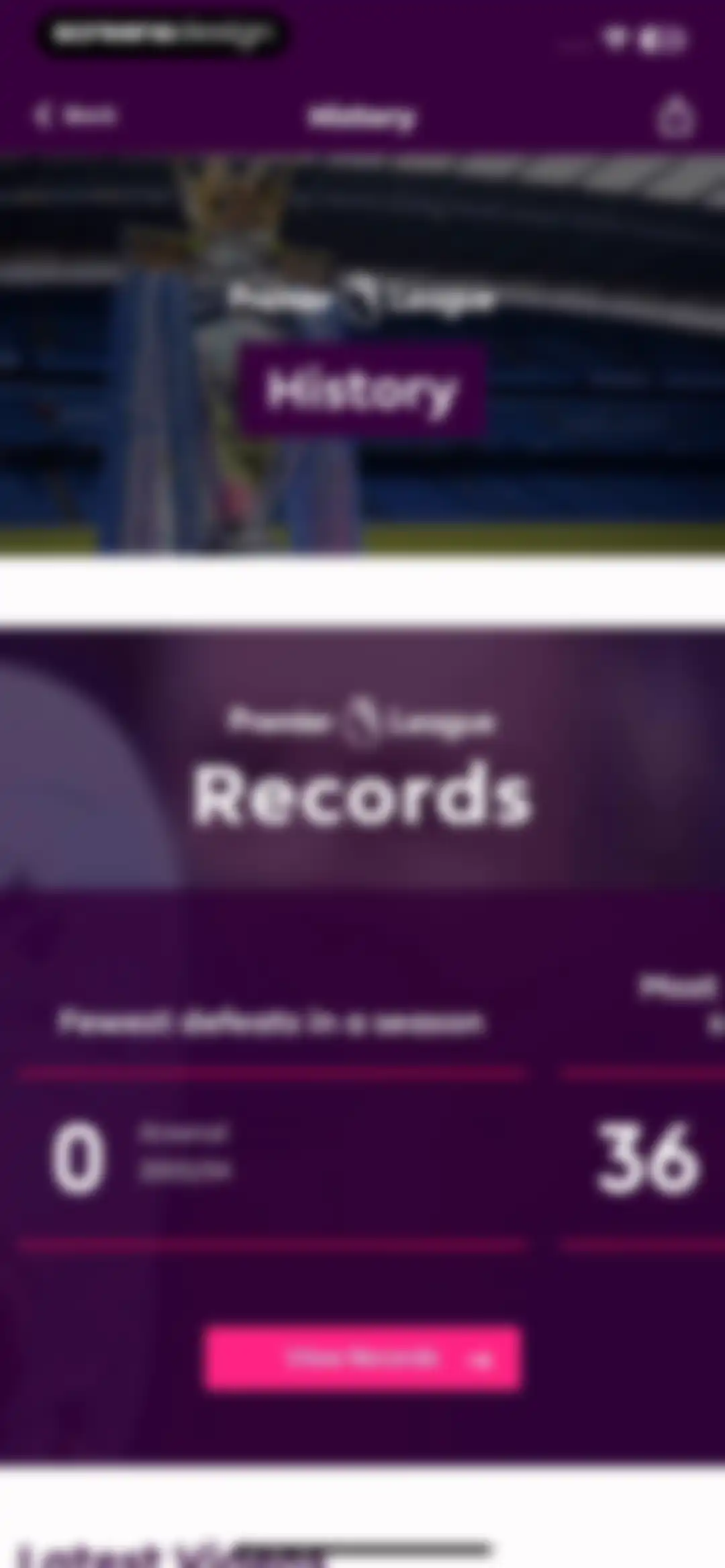 Premier League - Scores, News screen 106