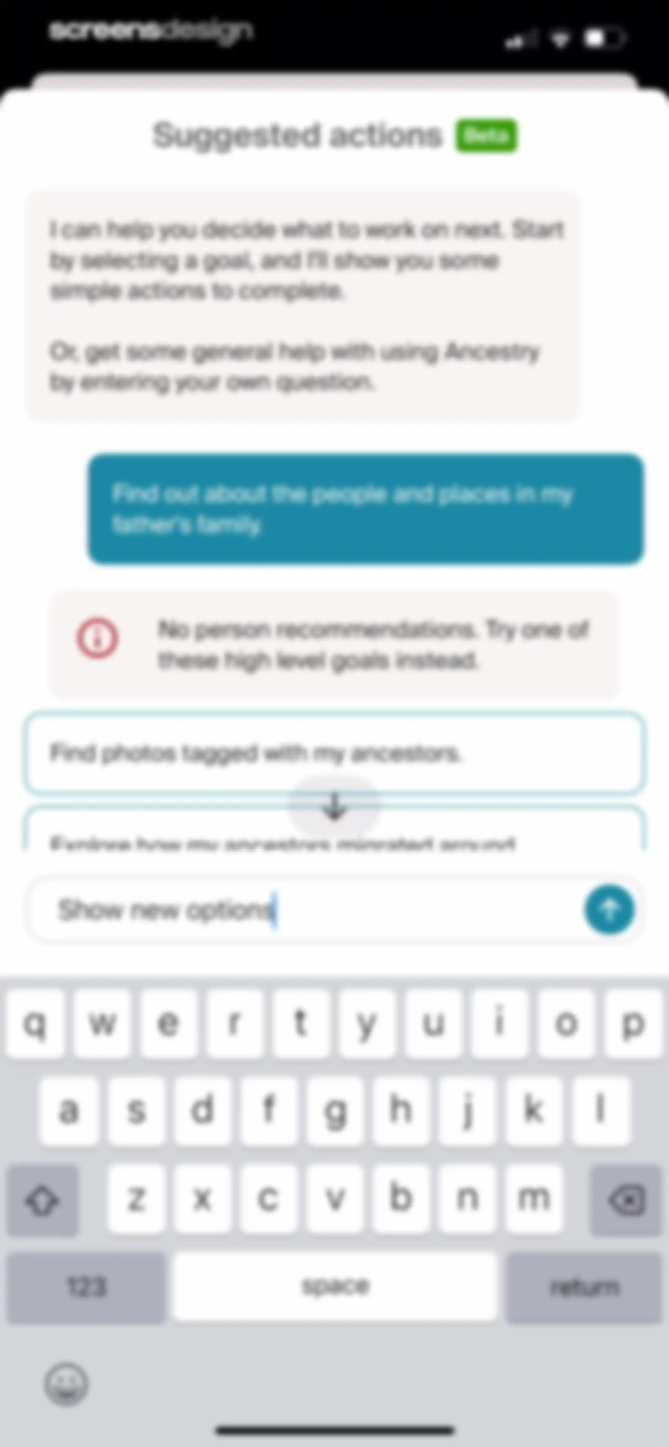 Ancestry: Family History & DNA screen 179