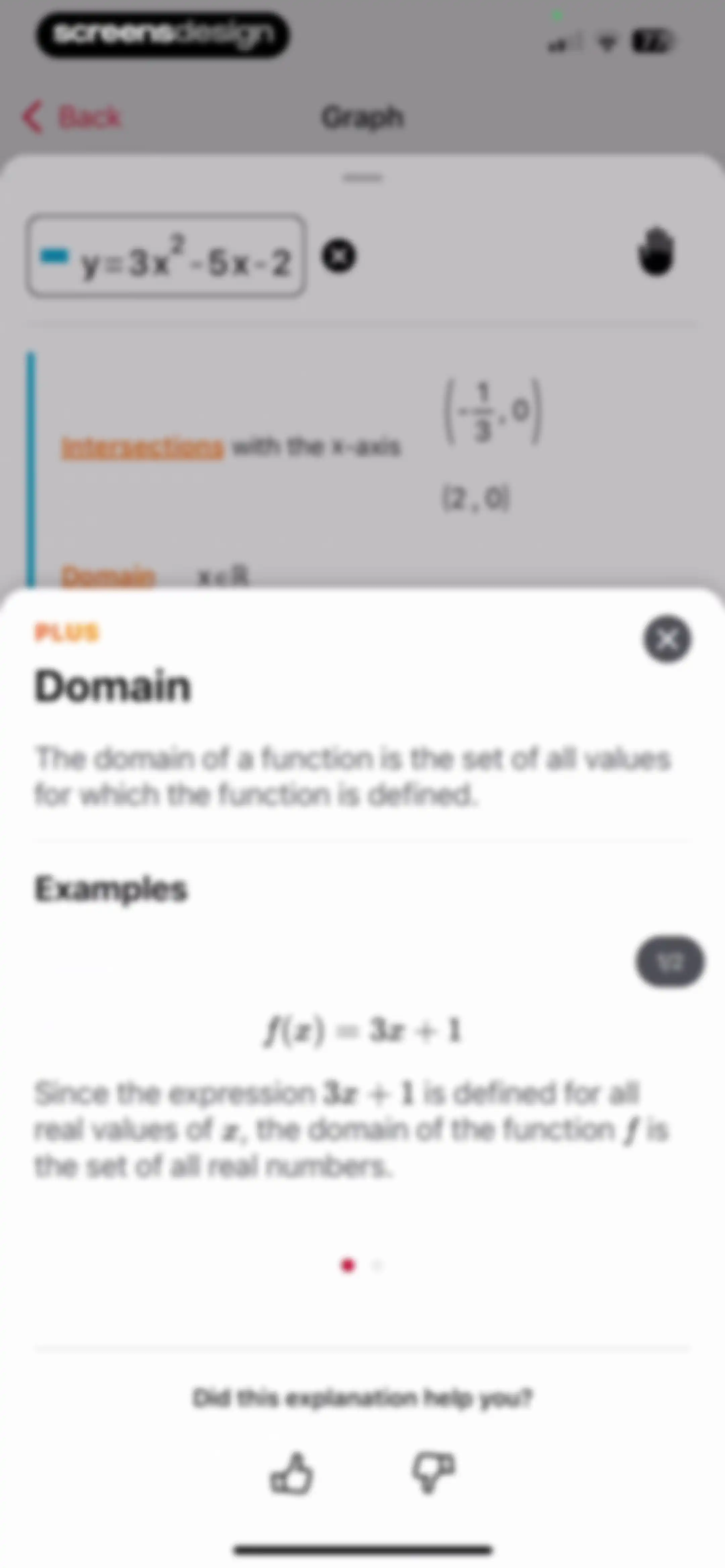 Photomath screen 62