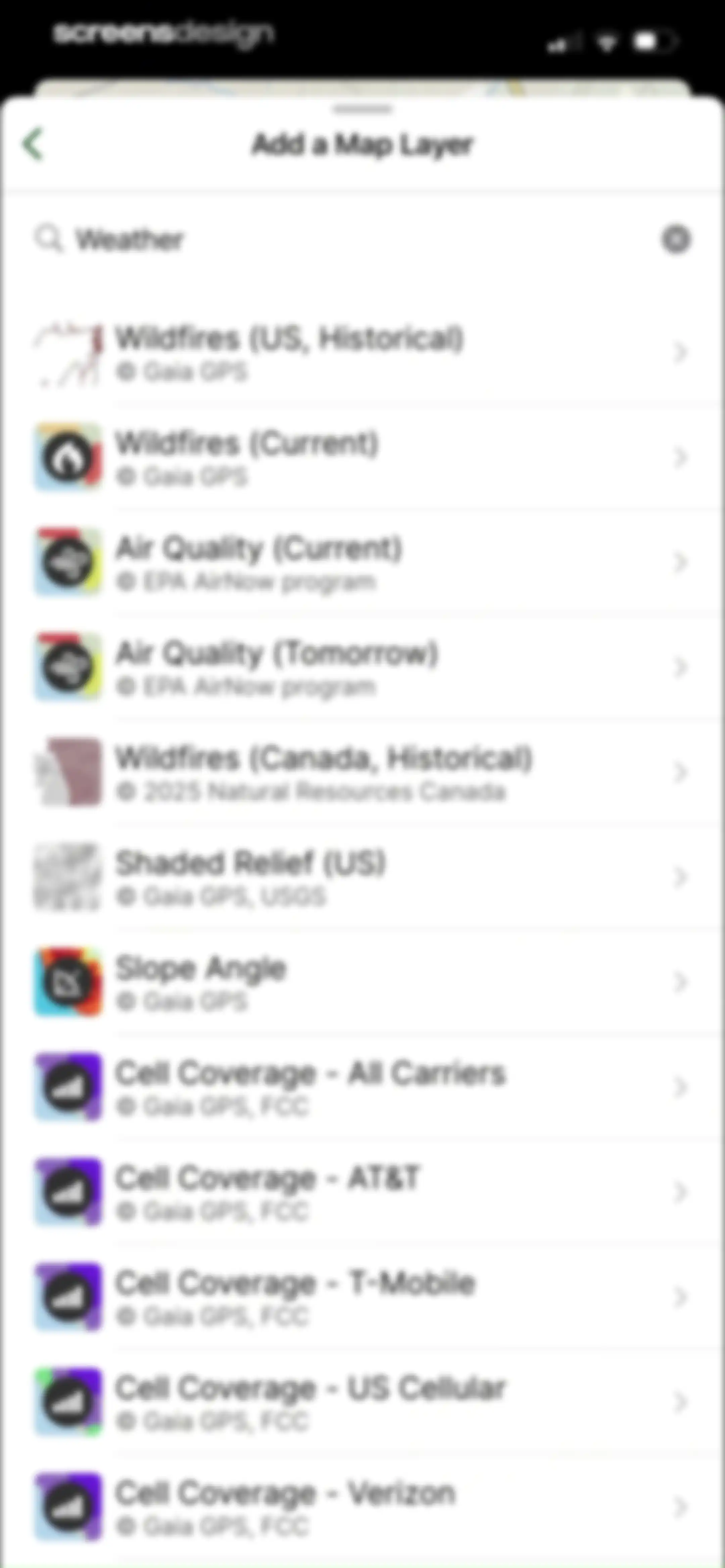 Gaia GPS: Mobile Trail Maps screen 63