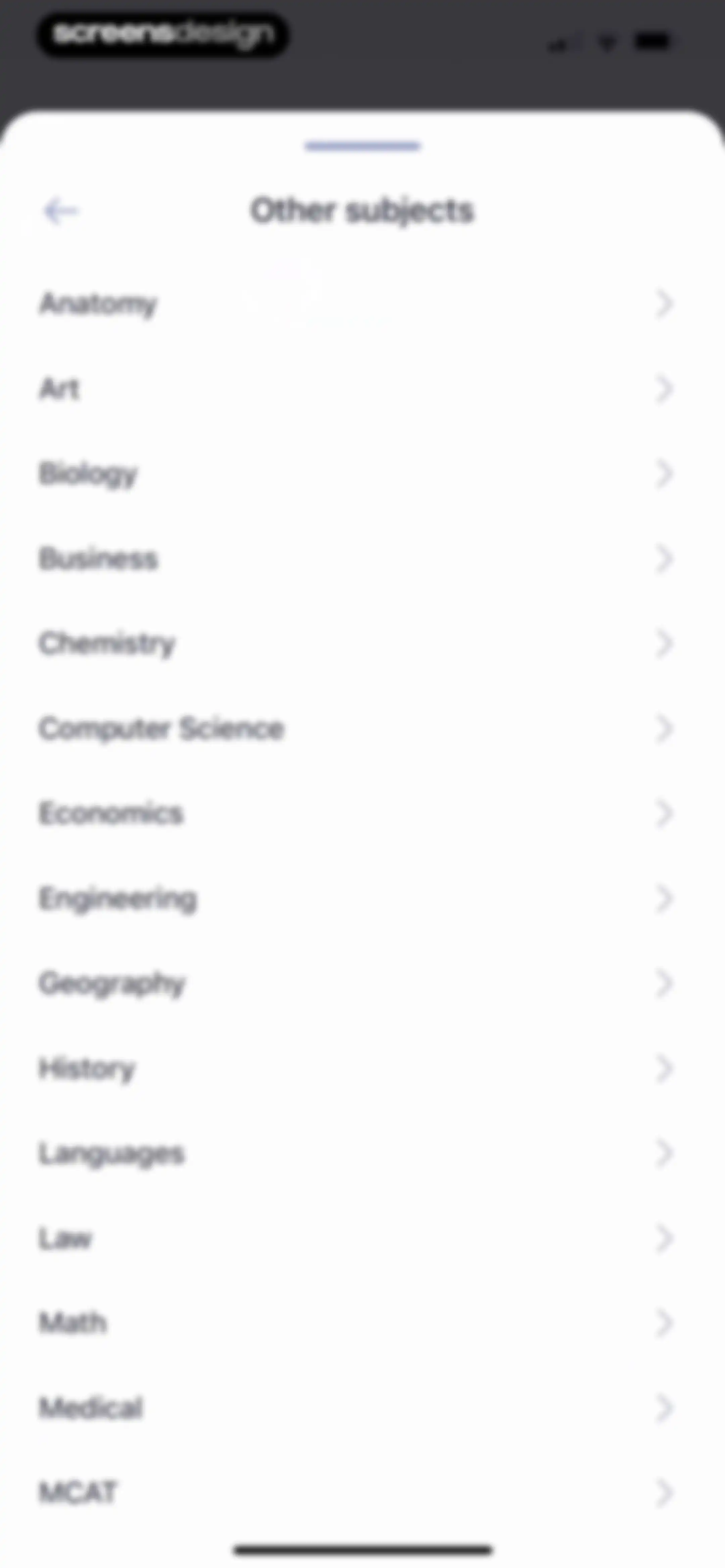 Cogni: Flashcards Learning screen 46