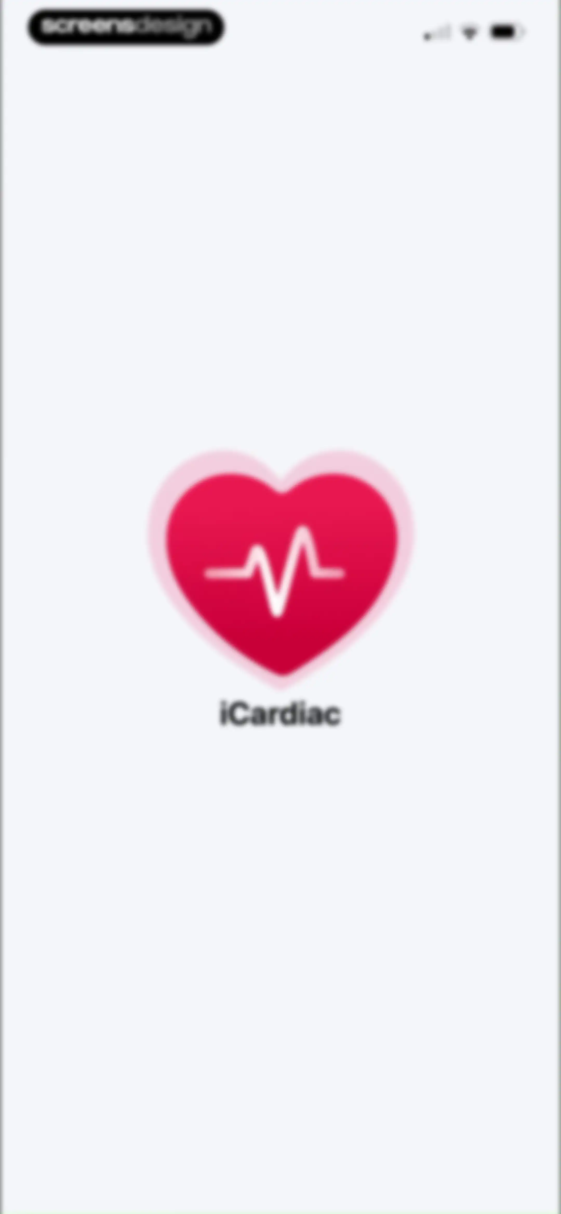 iCardiac: Heart Rate & Health screen 1