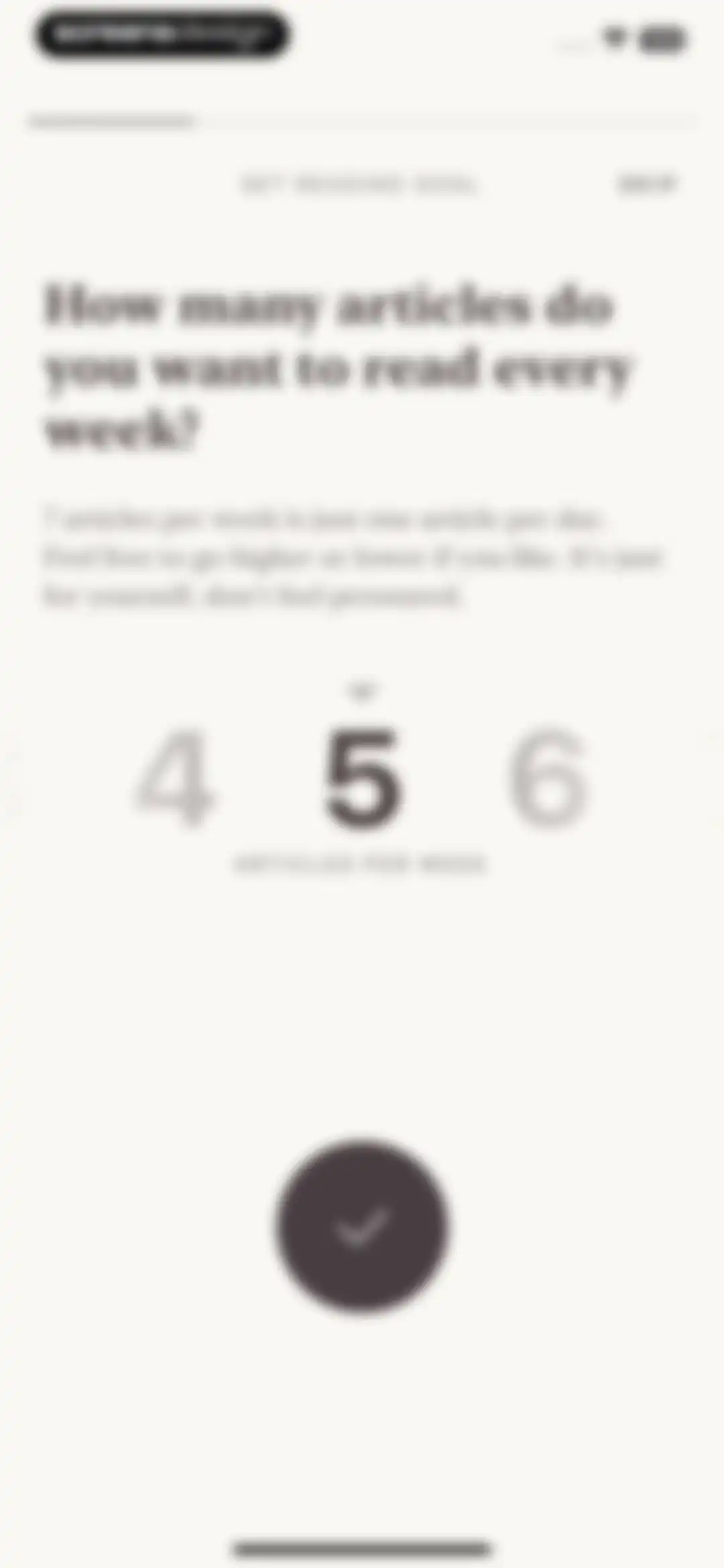 Alfread: grow reading habit screen 3