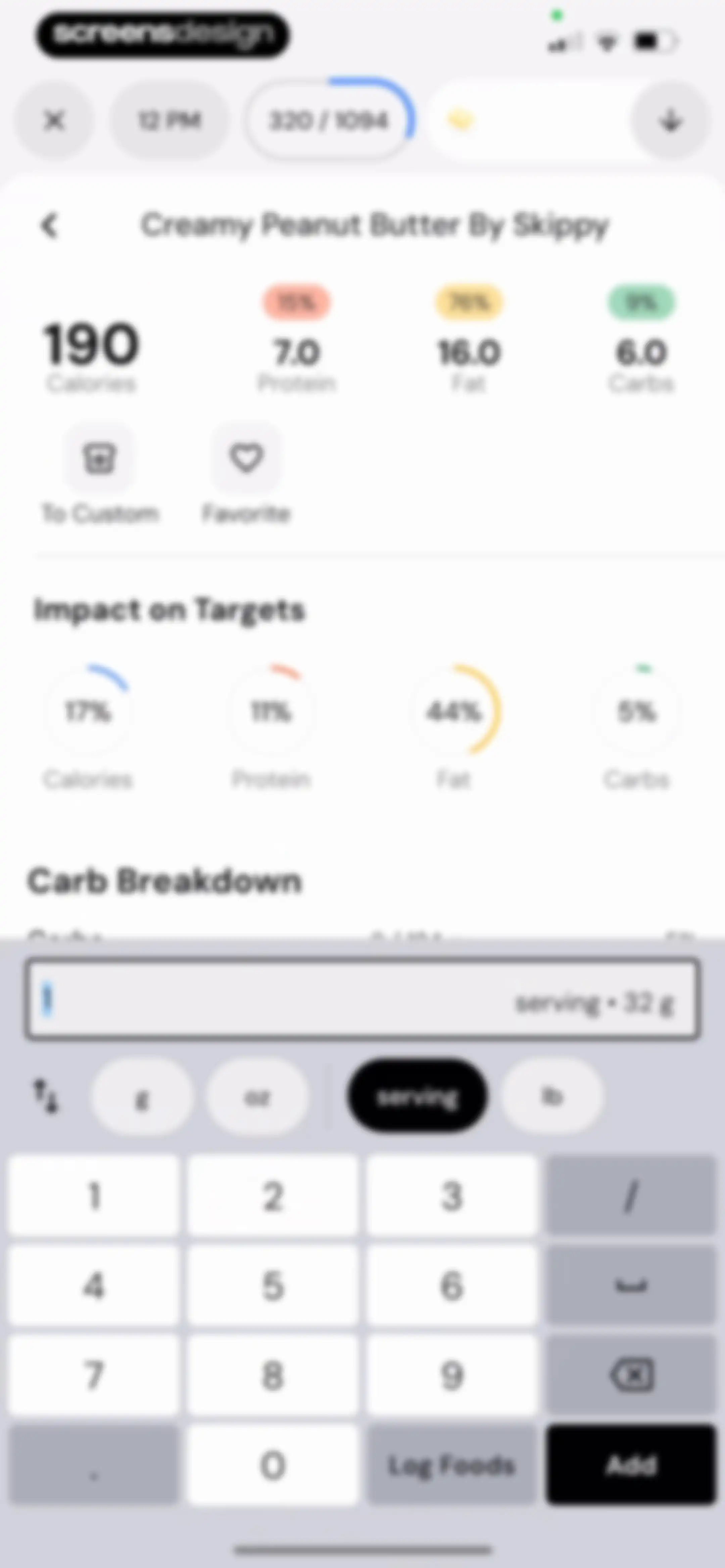 MacroFactor - Macro Tracker screen 180