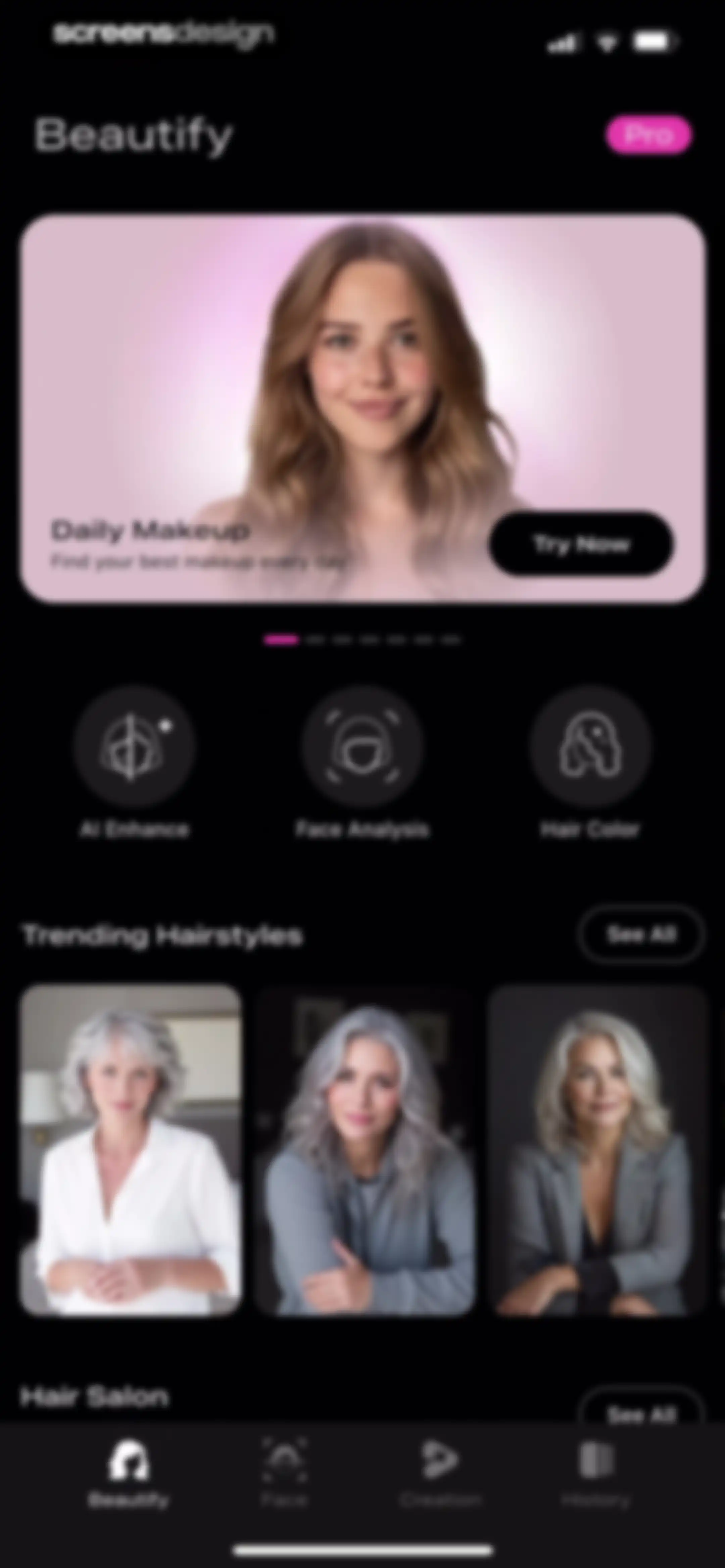 Beautify - Hairstyle Try On screen 83