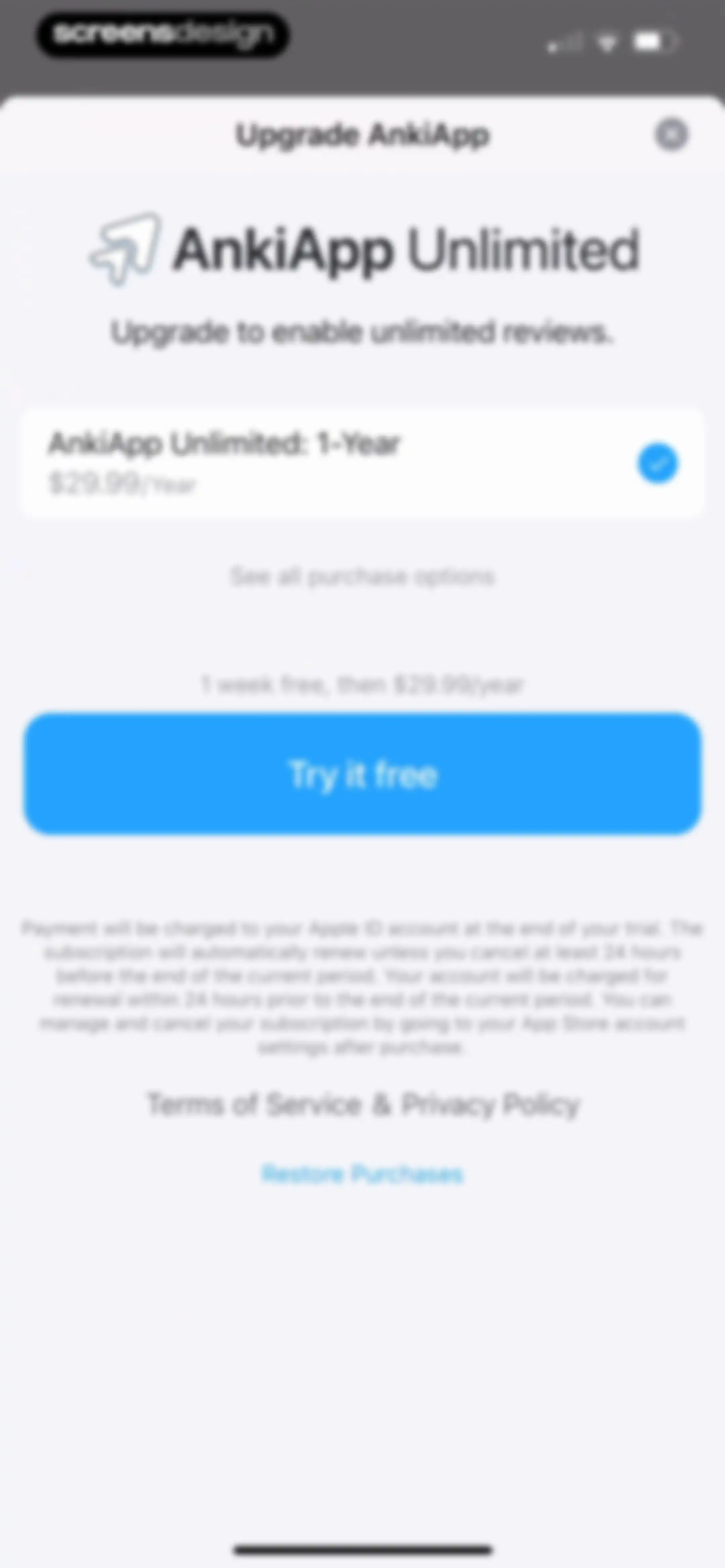 AlgoApp - Flashcards screen 103