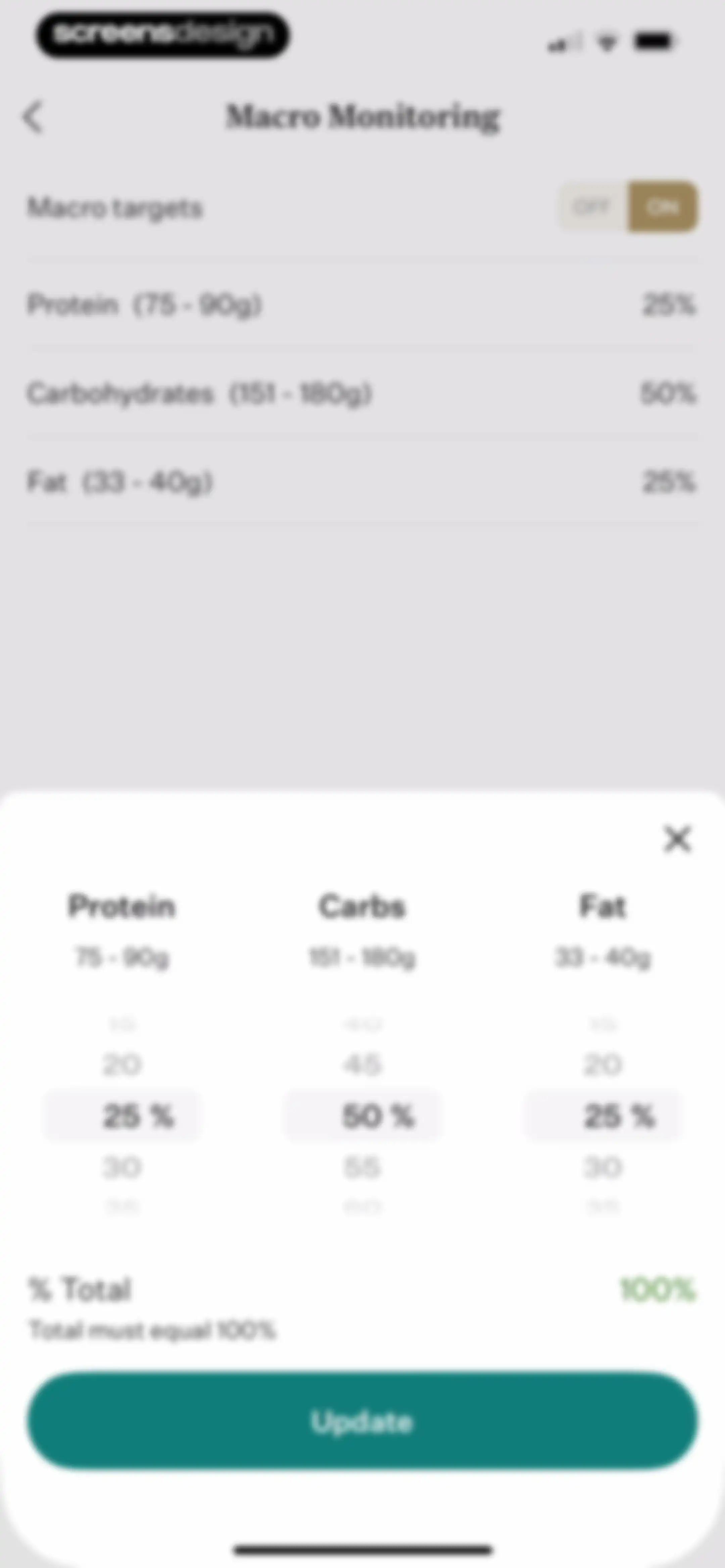 Noom Weight Loss, Food Tracker screen 135