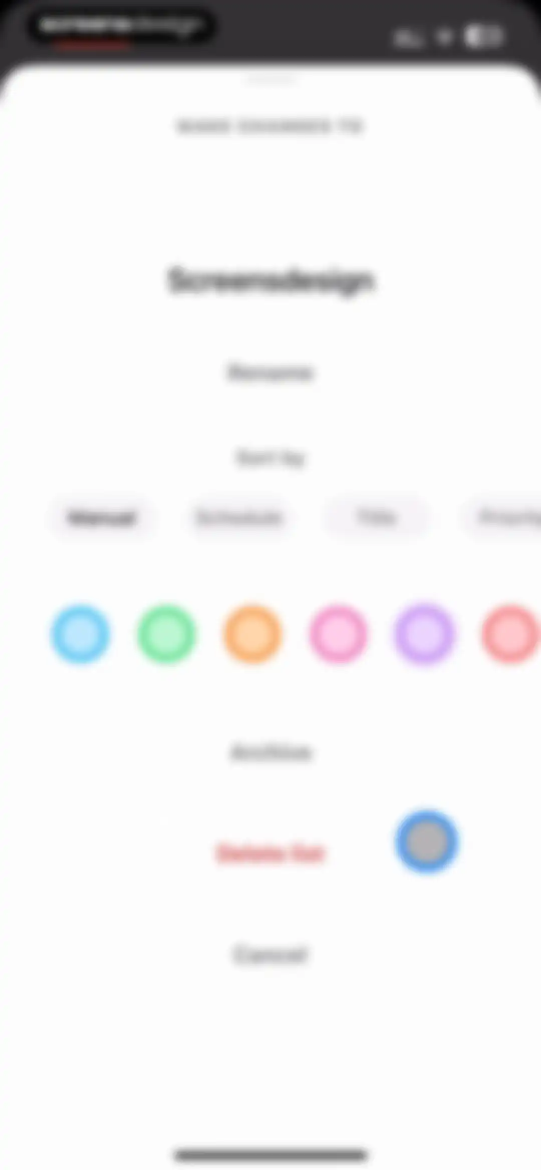 Amie - Todos, calendar screen 64