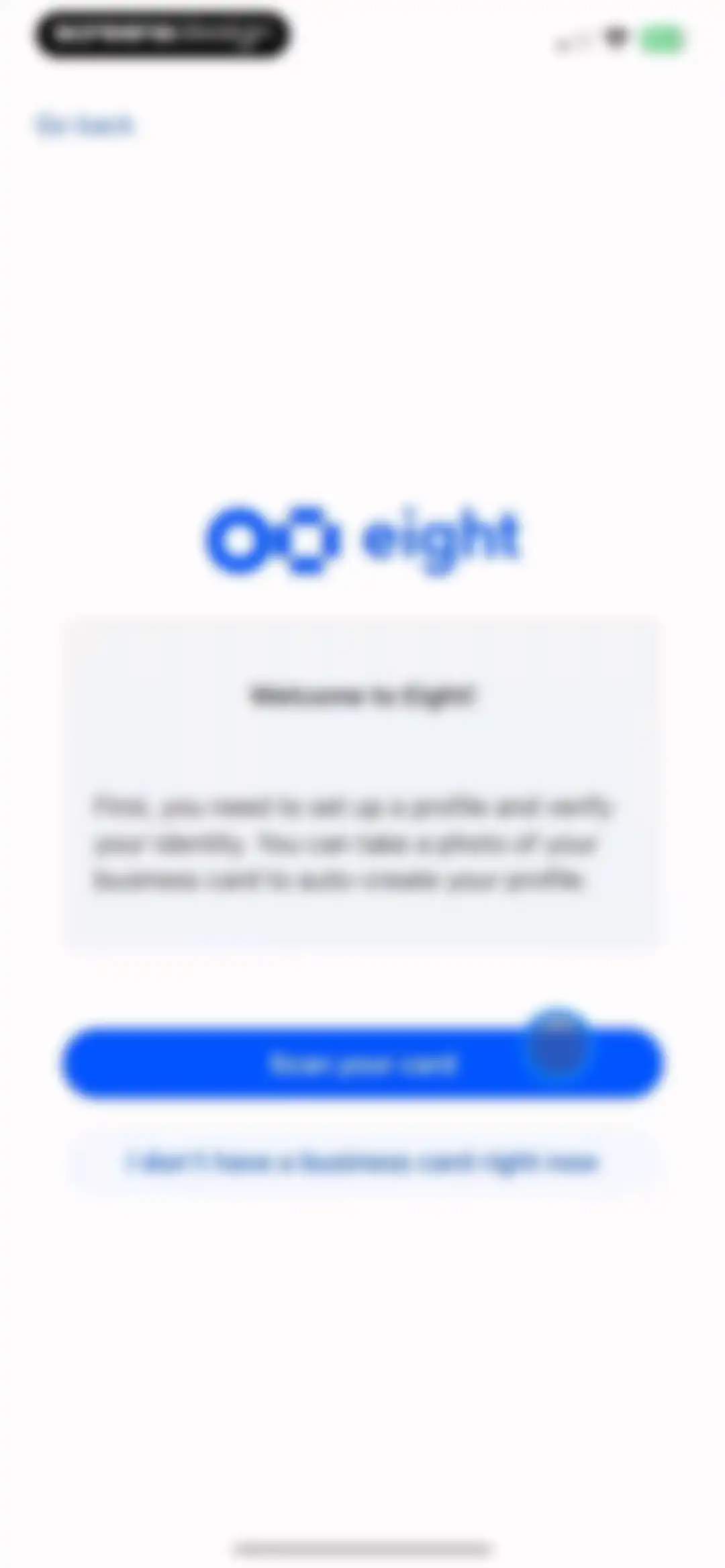 Eight: Business Card Manager screen 9