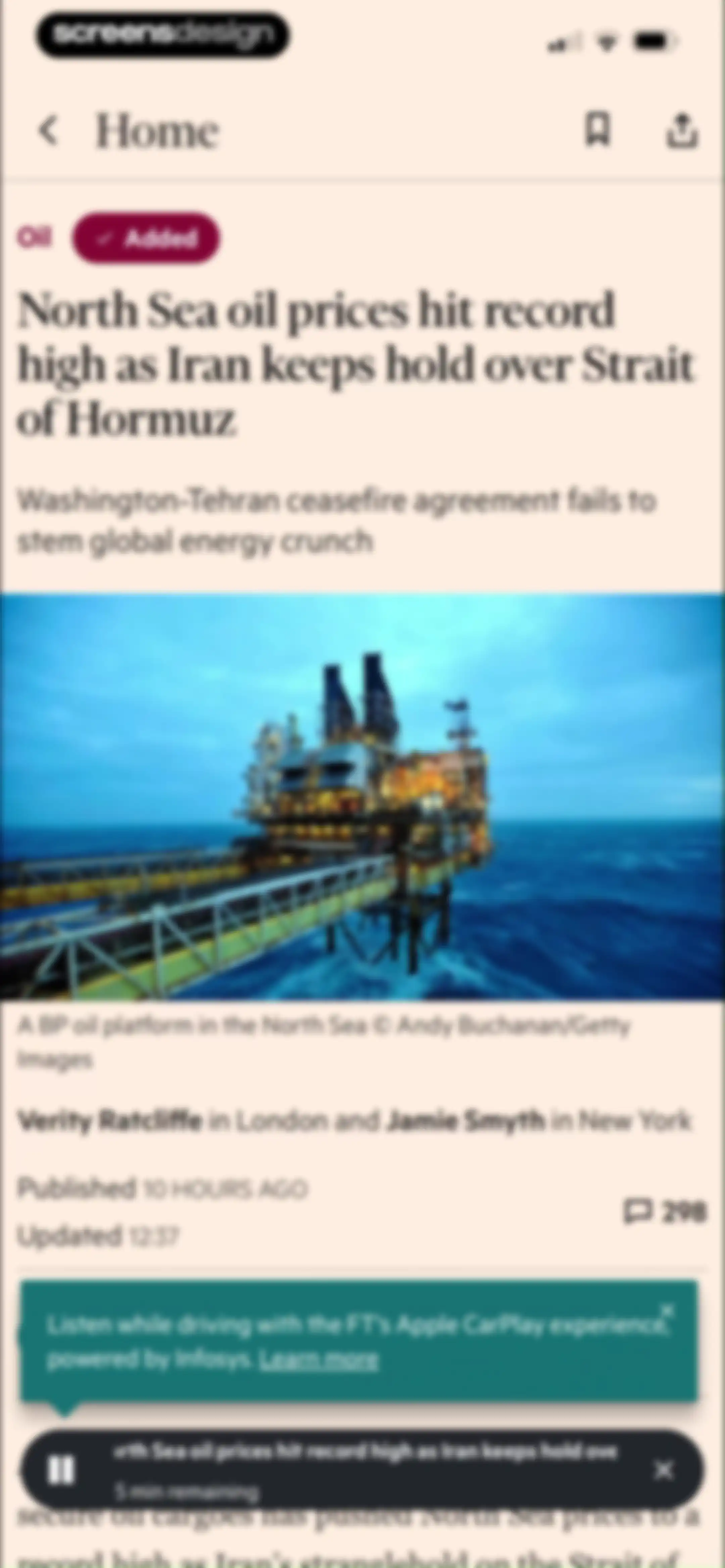 Financial Times: Business News screen 30