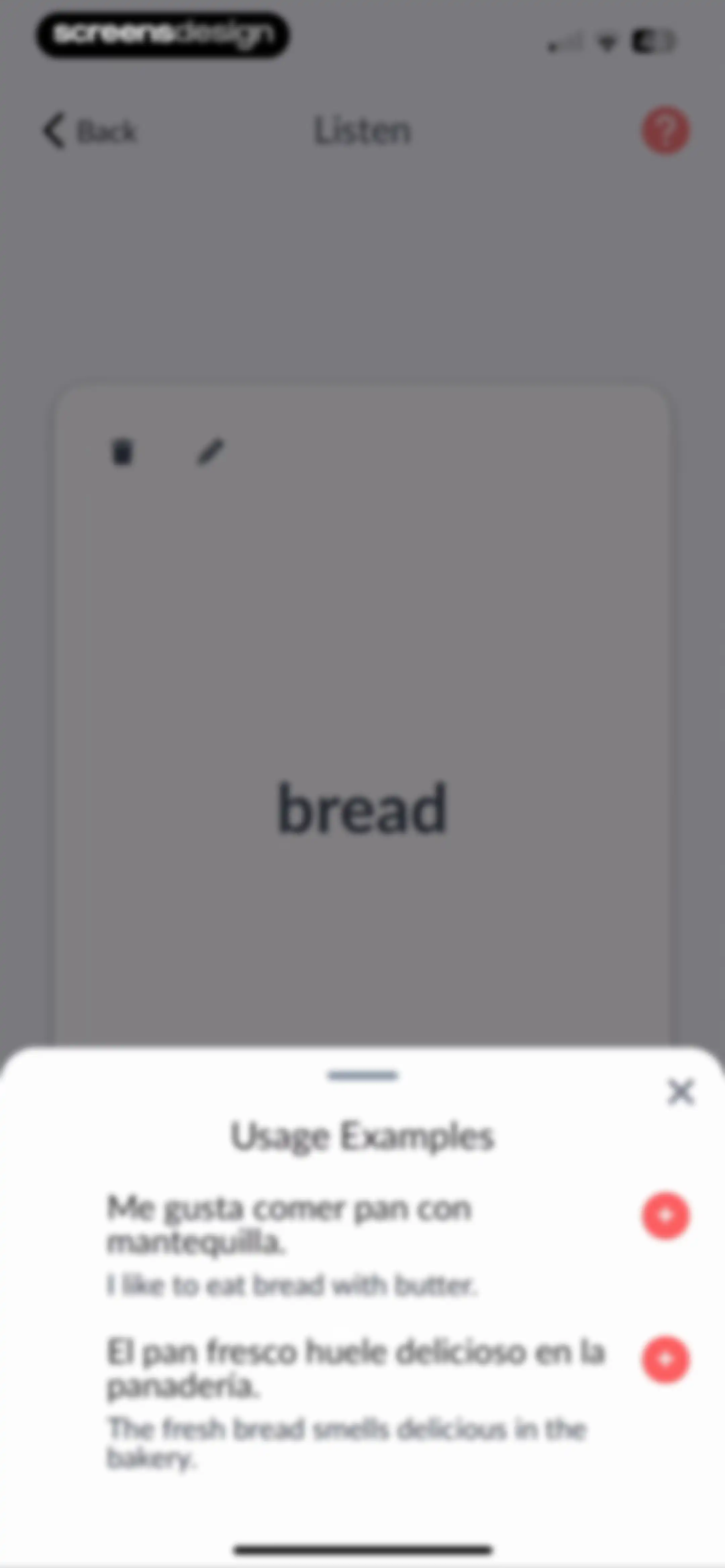 Langua: AI language learning screen 106