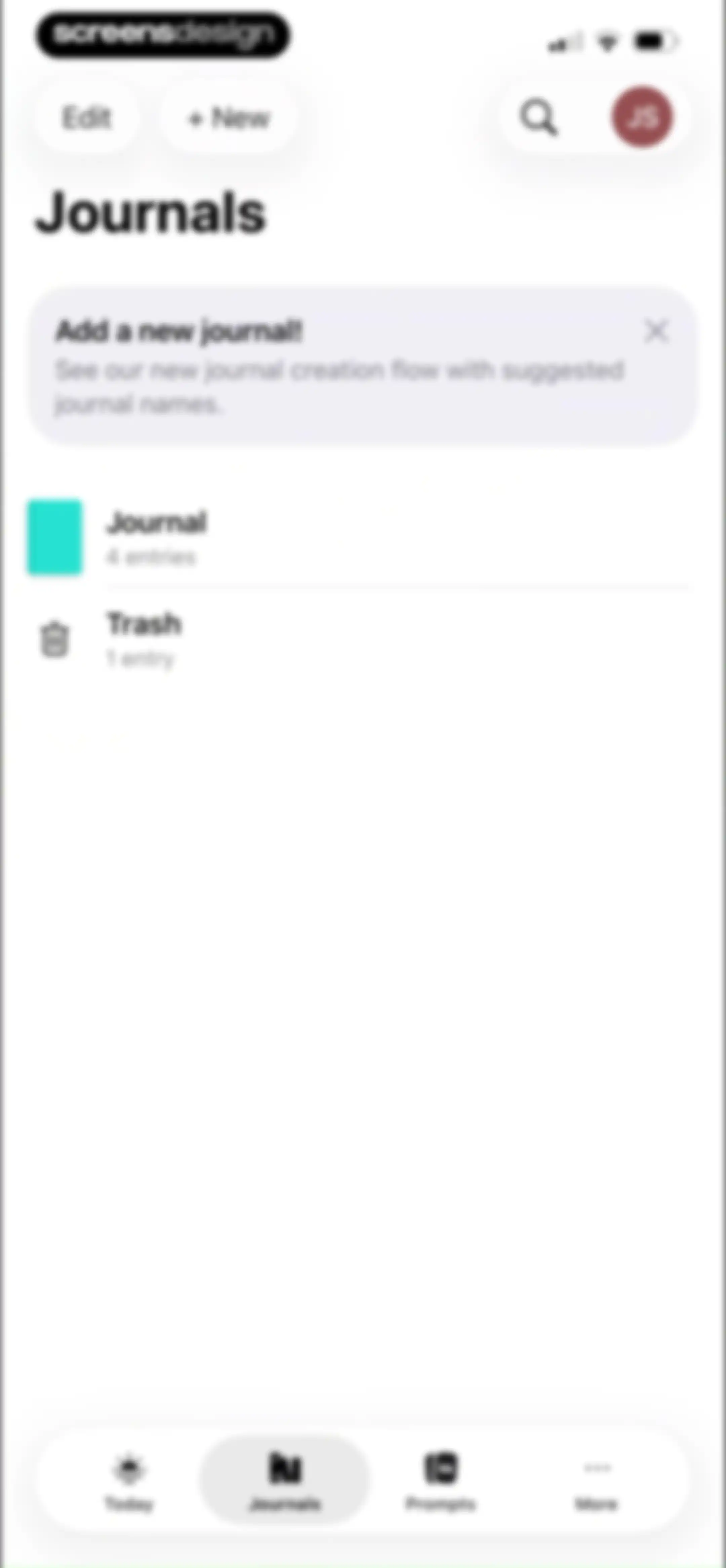 Day One: Daily Journal & Diary screen 68