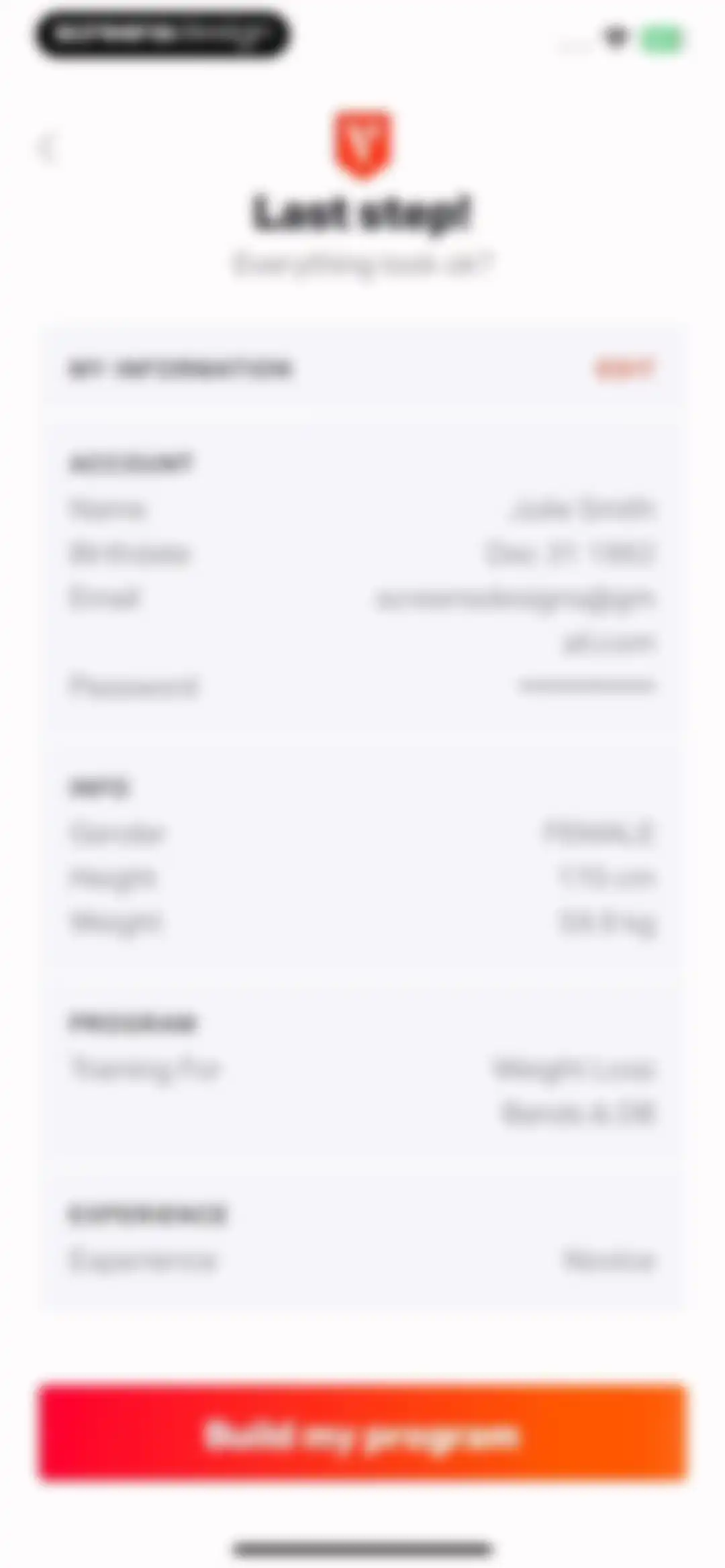 Volt: Gym & Home Workout Plans screen 21