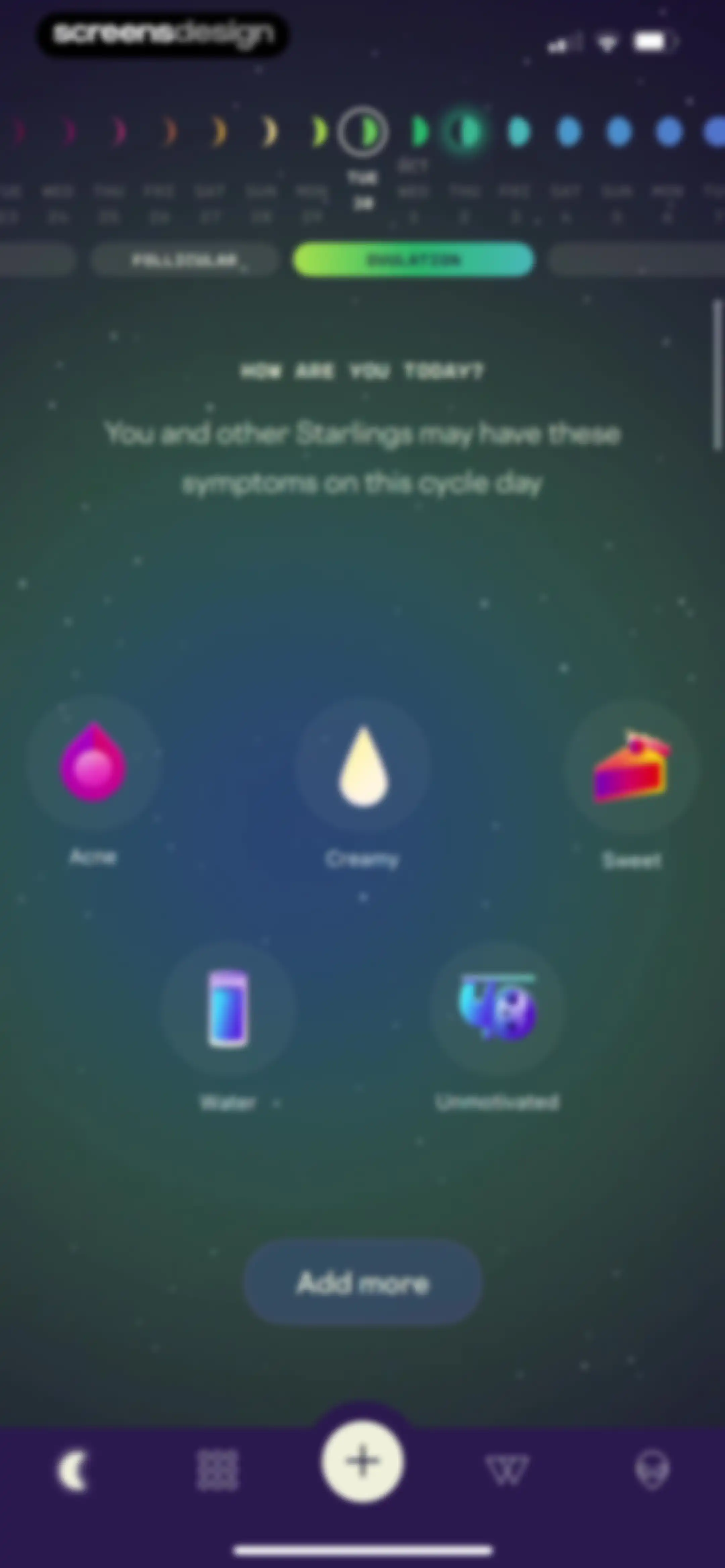 Stardust Period Tracker screen 64