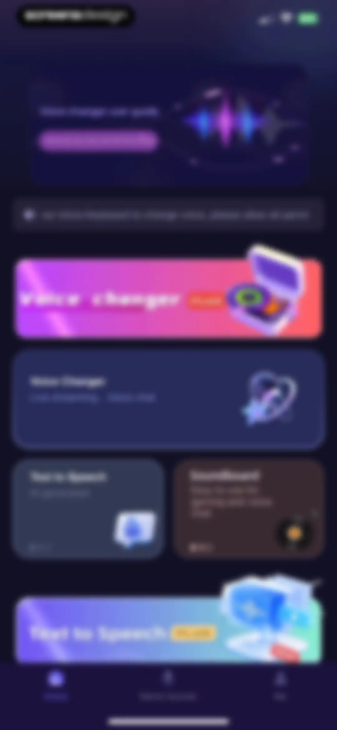 Magic Voice Changer Pro screen 3