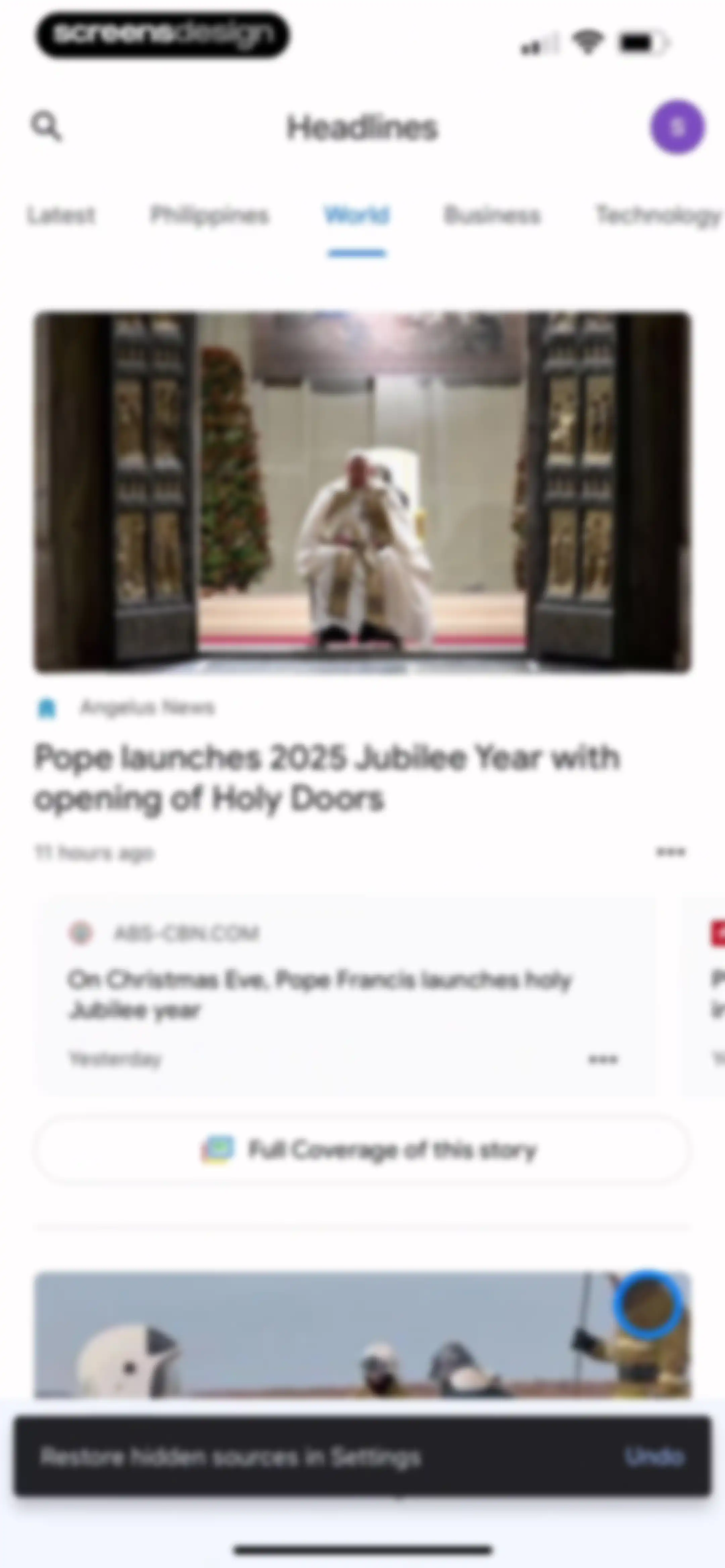 Google News screen 30
