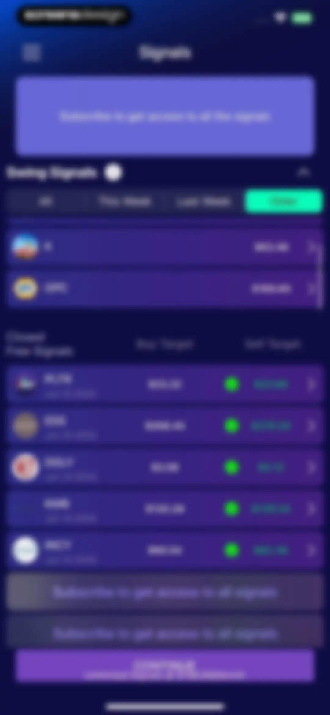 Stocks Alerter screen 29