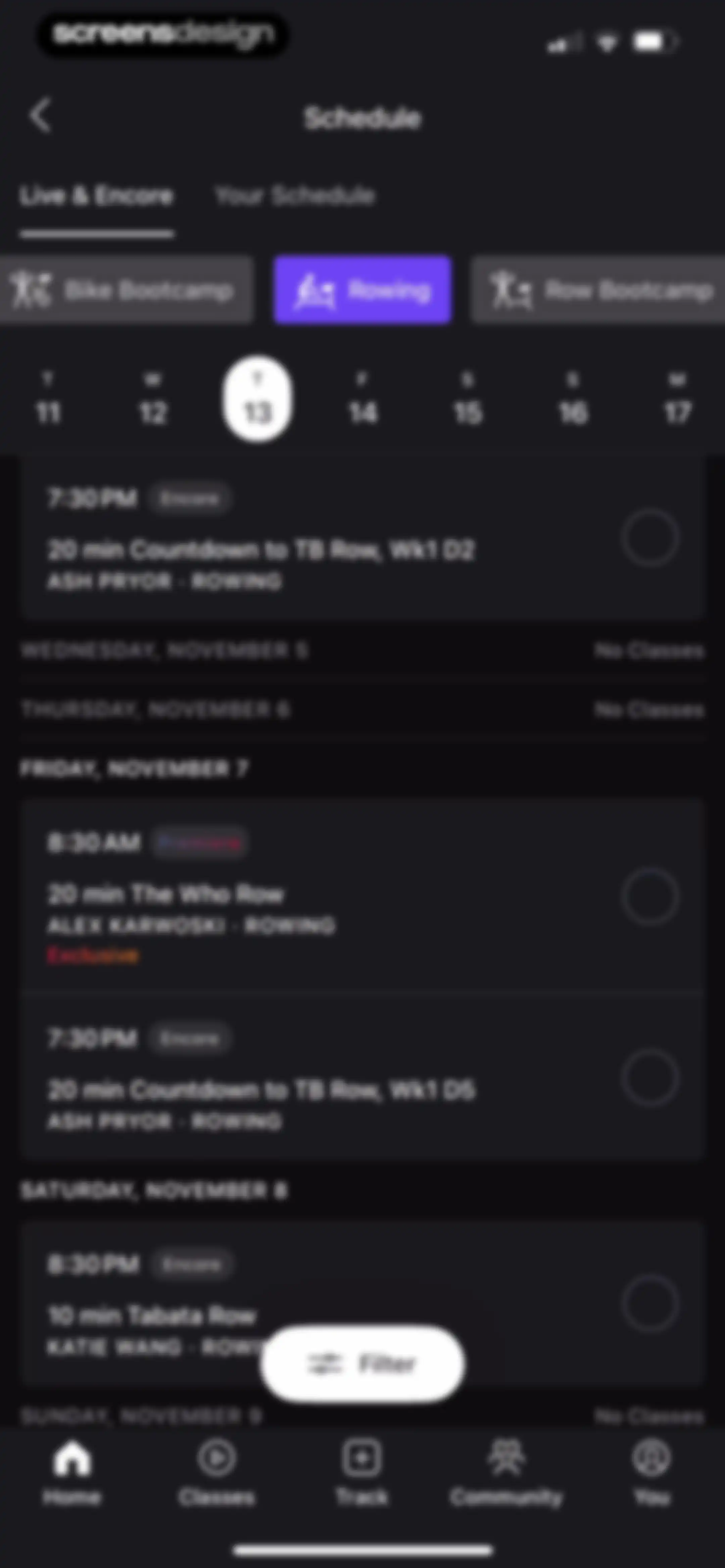 Peloton: Fitness & Workouts screen 116