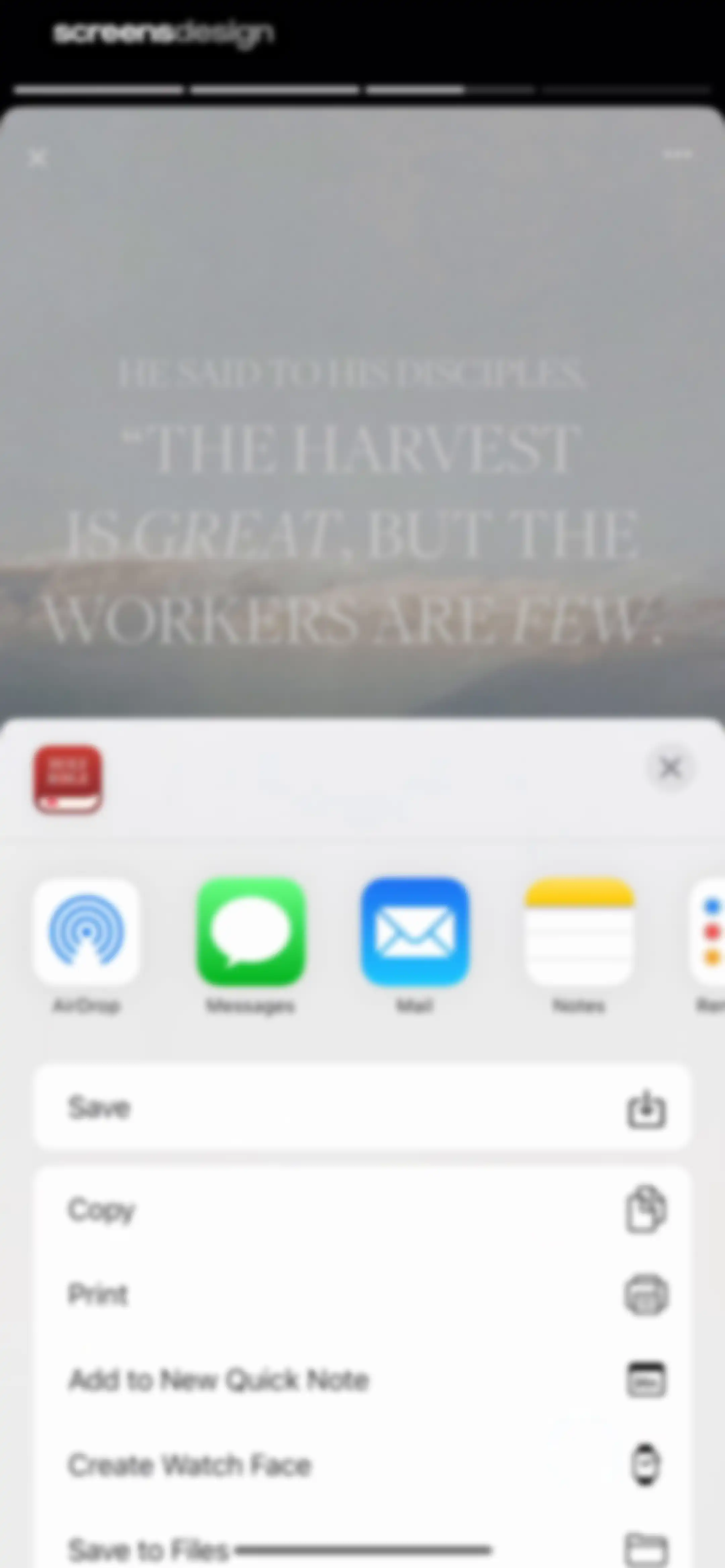Bible screen 50