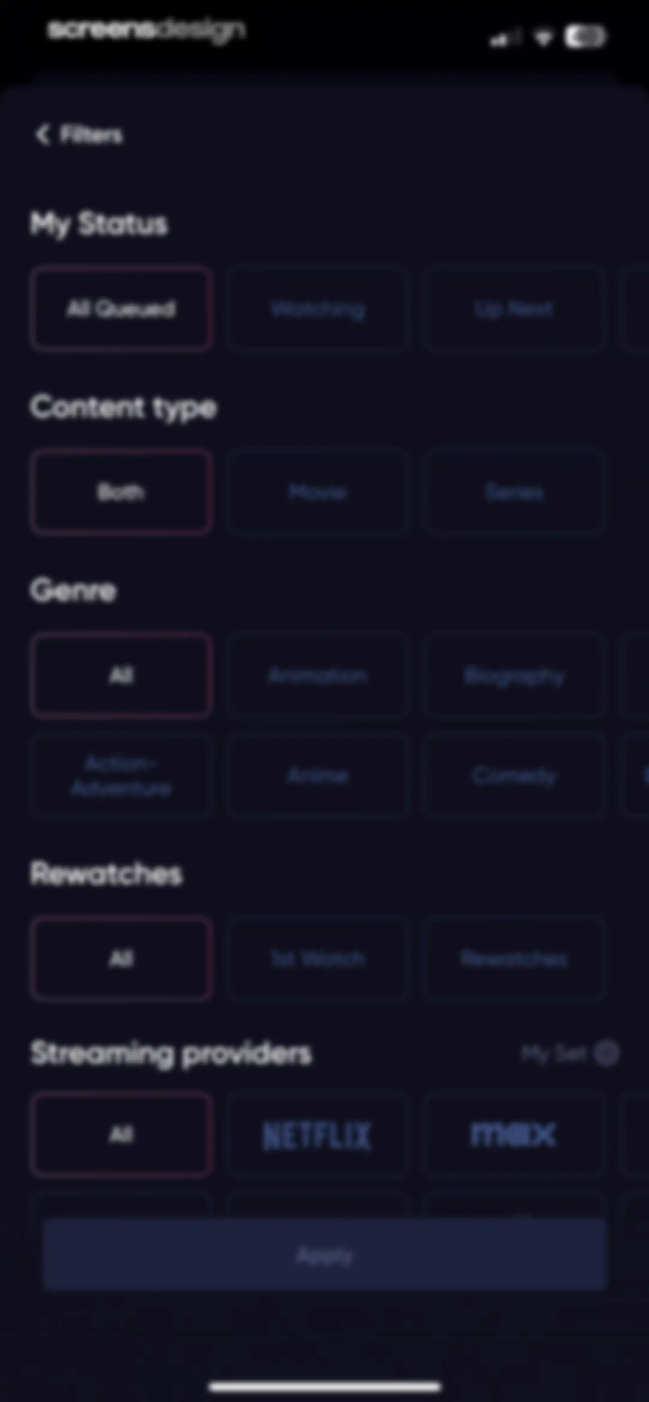 Queue - Find Movies & Shows screen 106