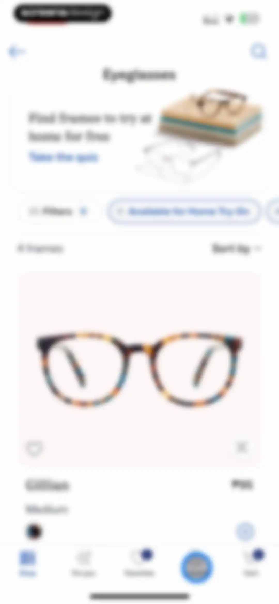 Warby Parker screen 36