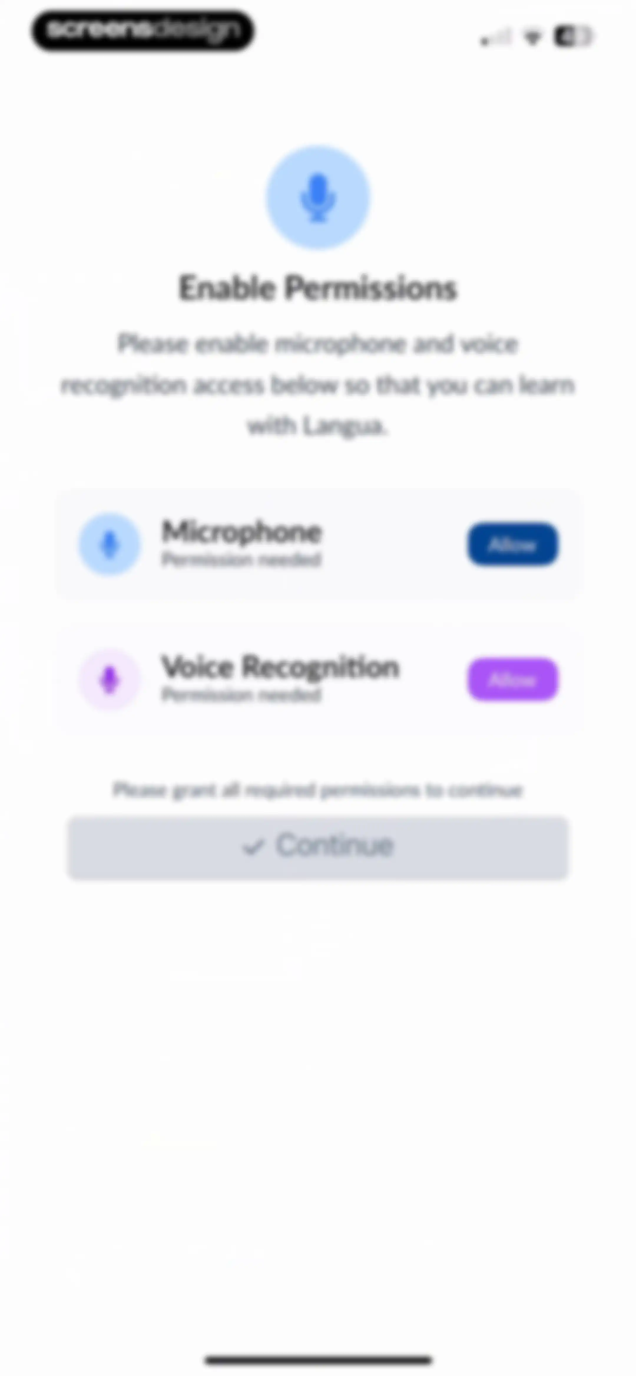 Langua: AI language learning screen 12
