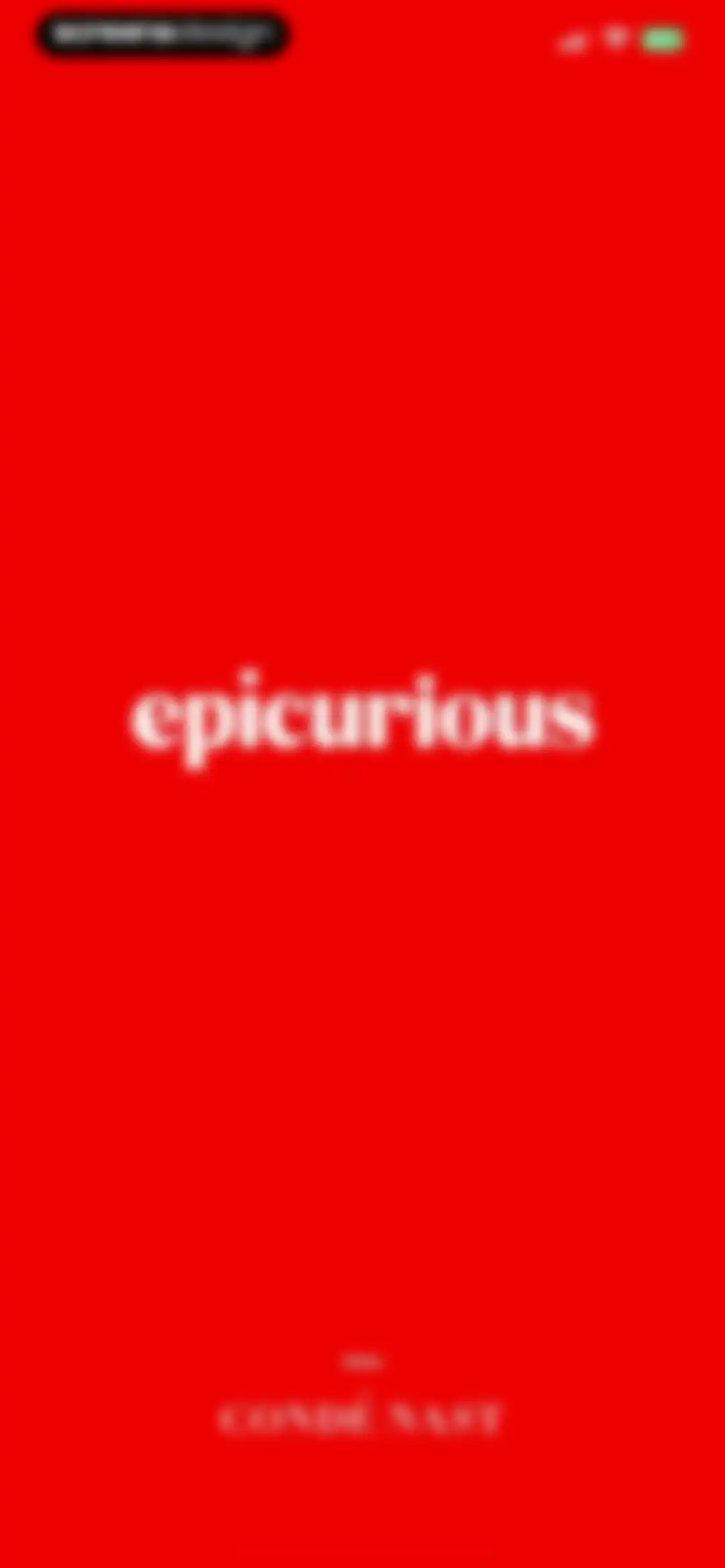 Epicurious screen 1
