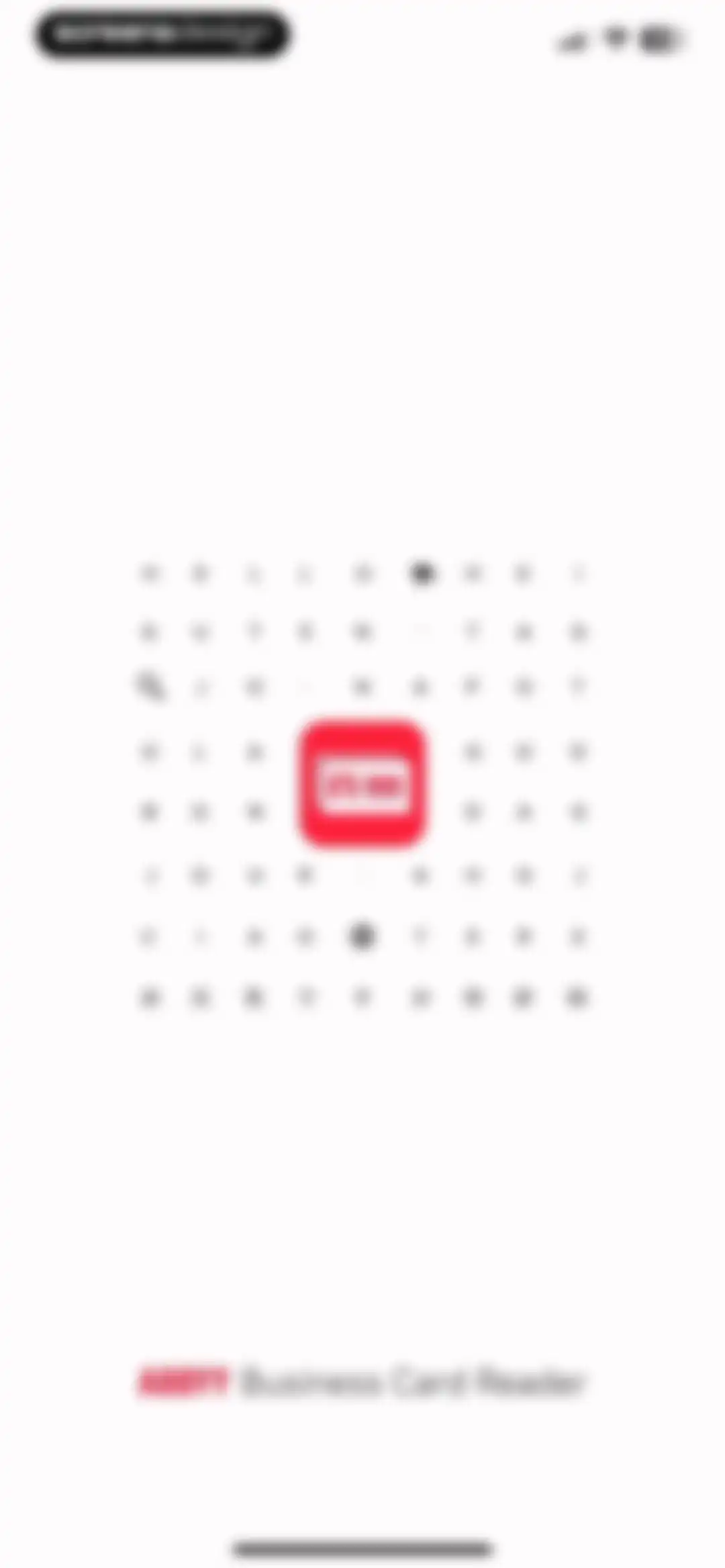 Business Card Reader screen 1