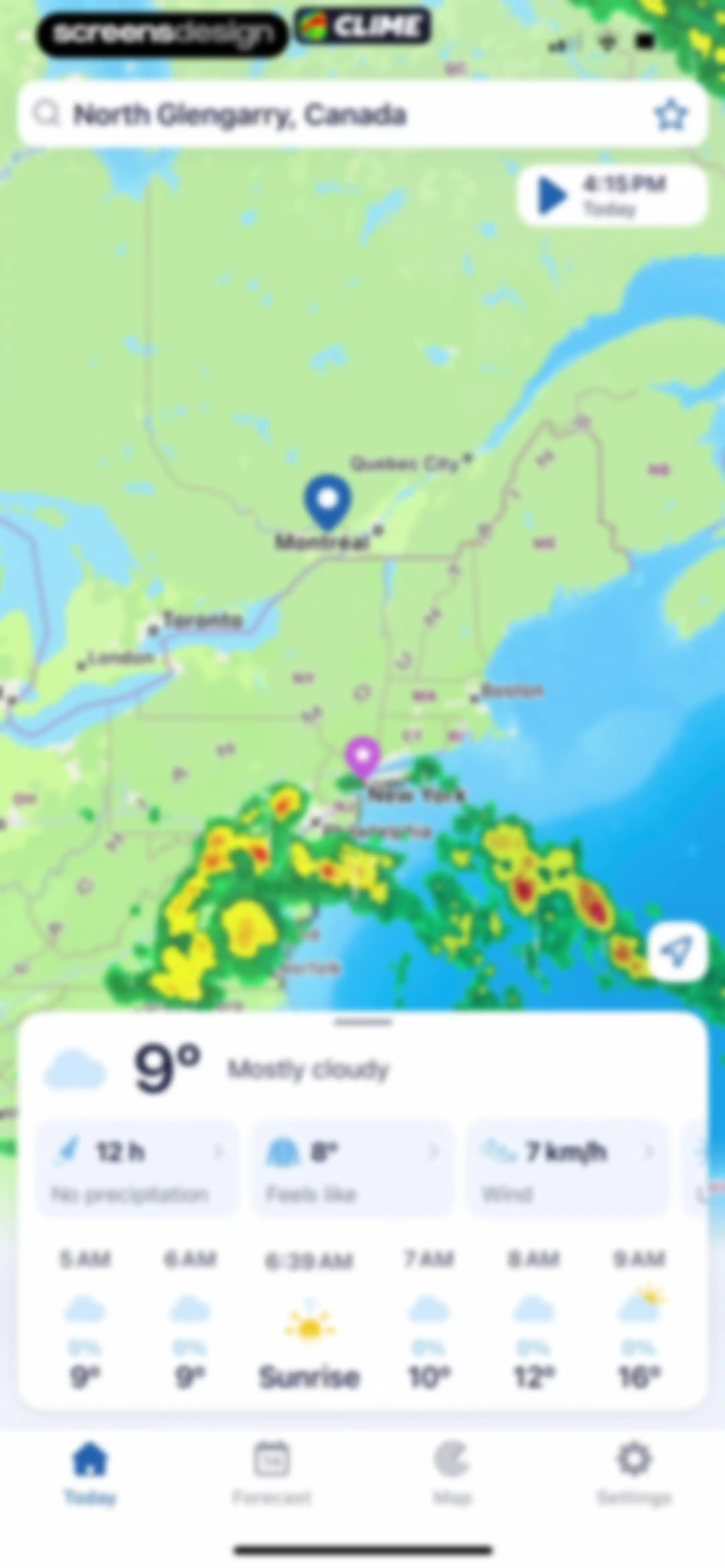 Clime: NOAA Weather Radar Live screen 51