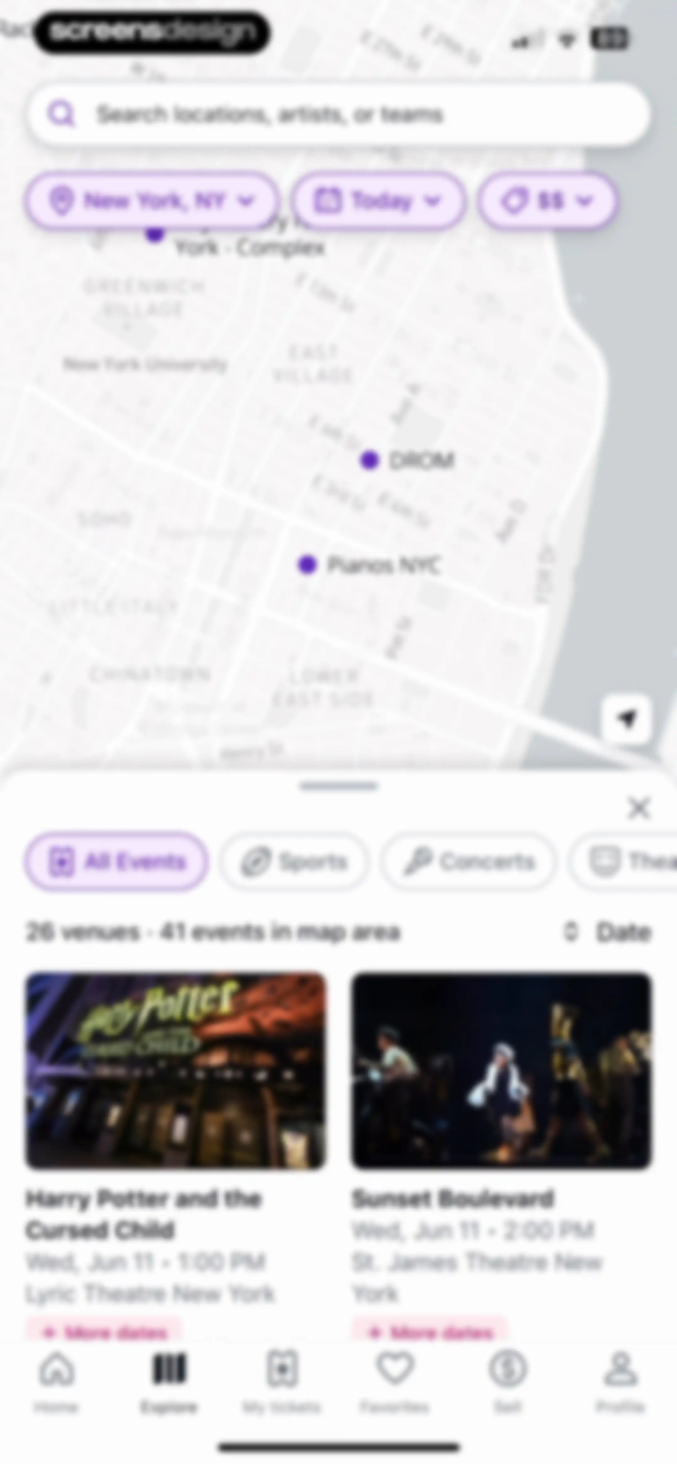 StubHub: Event Tickets screen 62