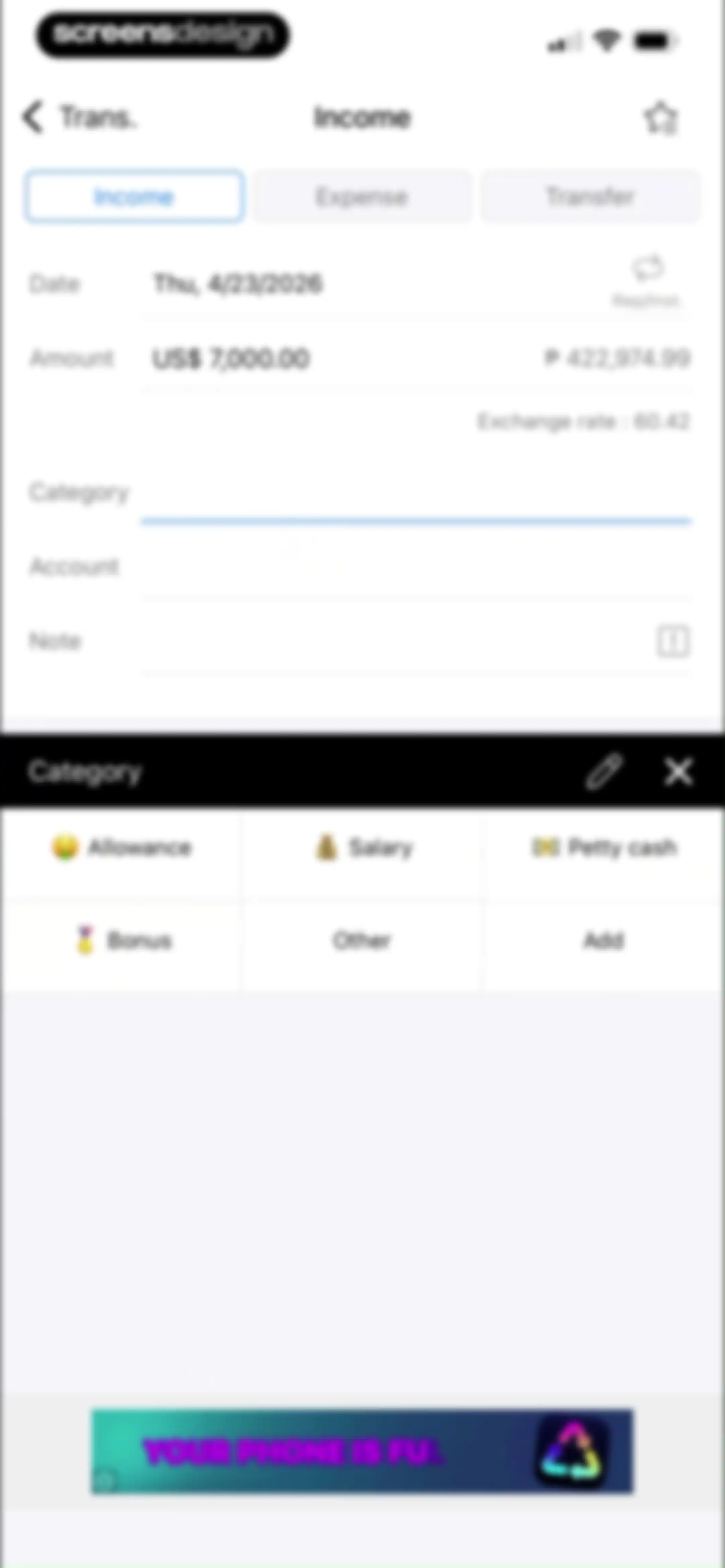 Money Manager Expense & Budget screen 16