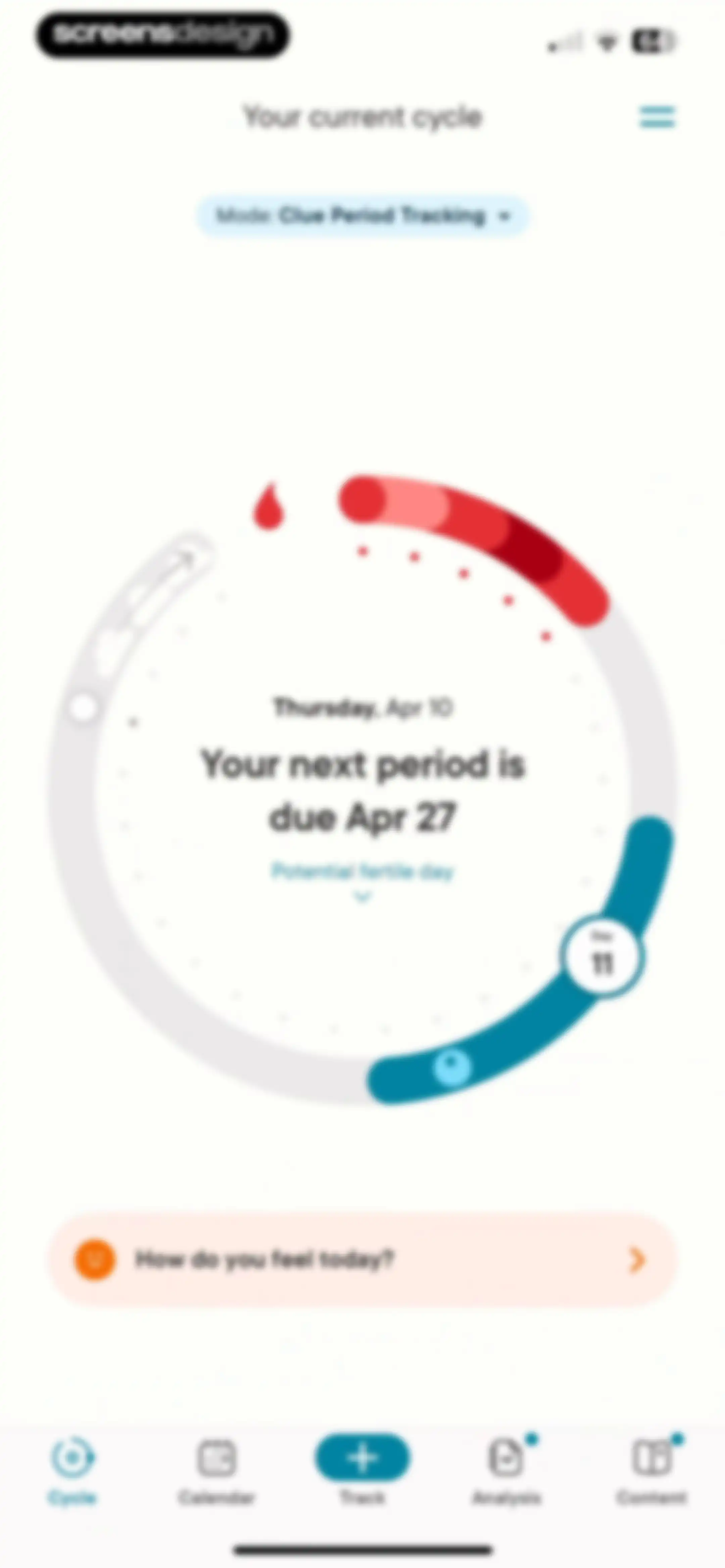Clue Period & Cycle Tracker screen 40