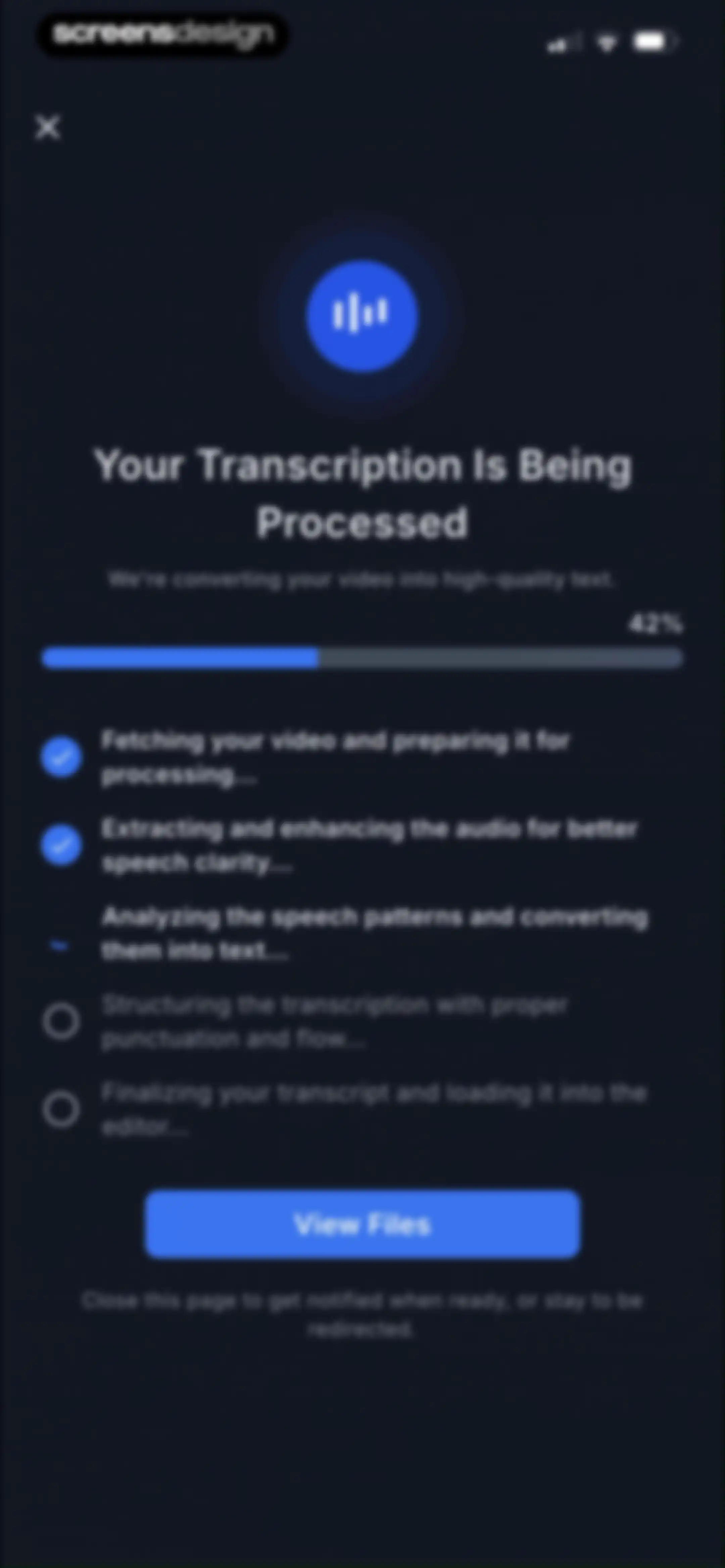 Transkriptor - Speech to Text screen 98