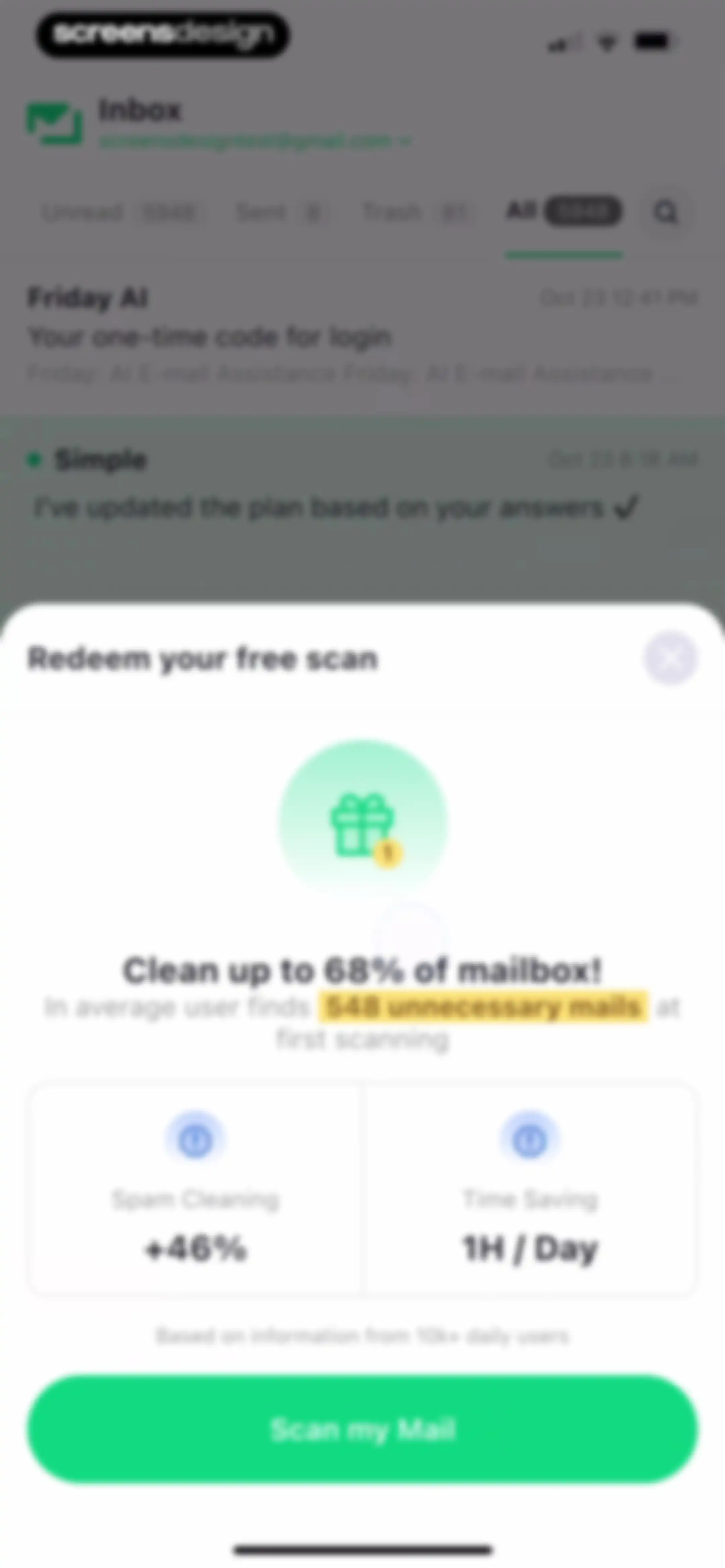 Friday AI Email Writer screen 44