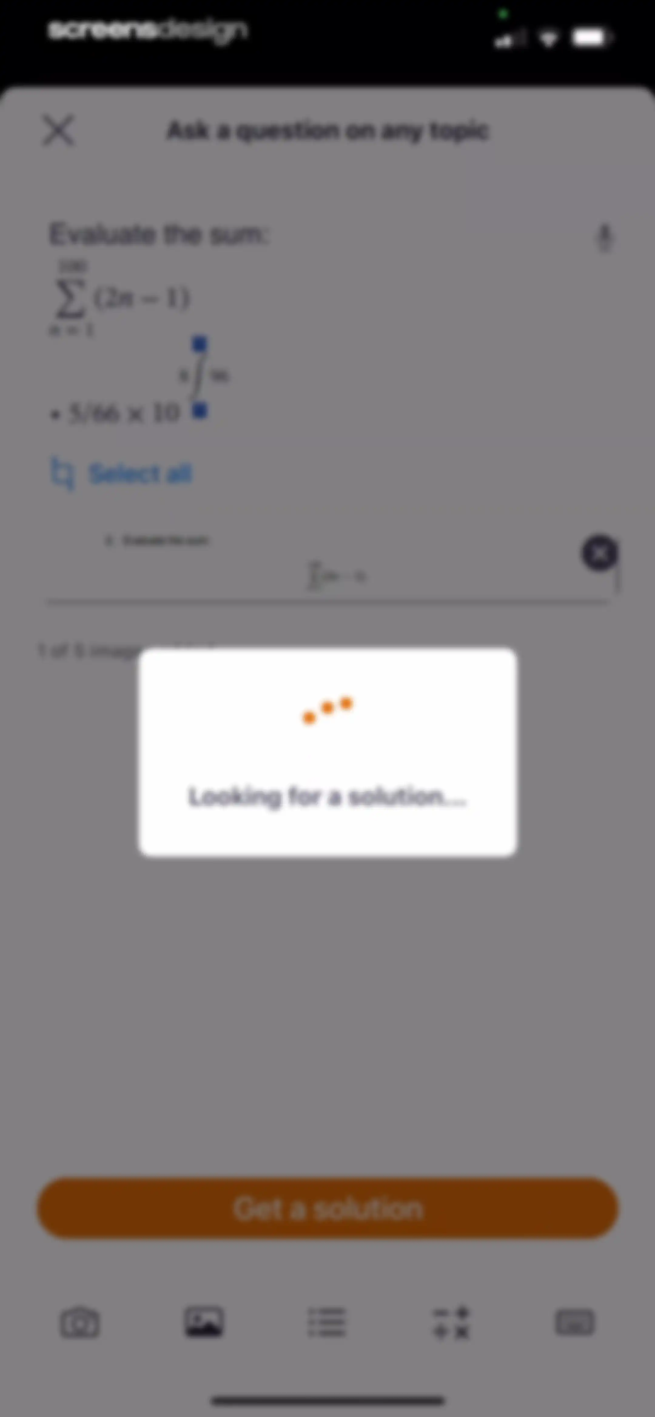 Chegg Study - Homework Help screen 25