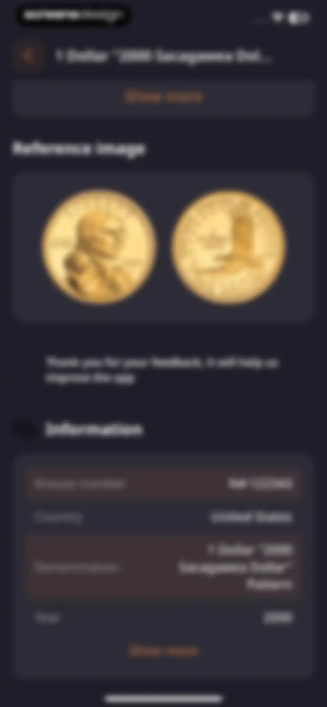 ScanCoin: identify & check screen 34