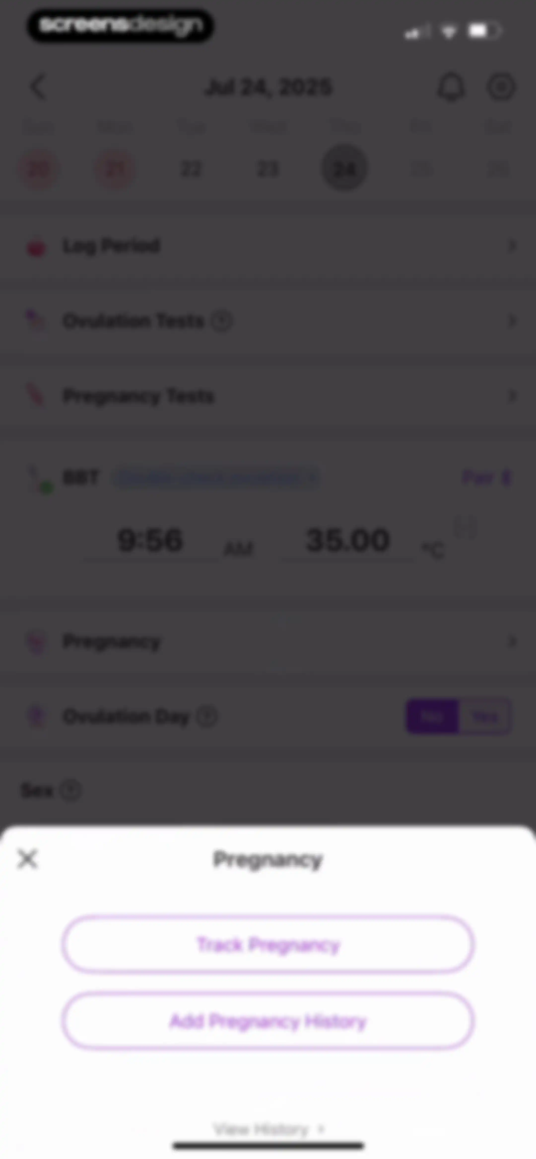 Premom-Ovulation Tracker, PCOS screen 70