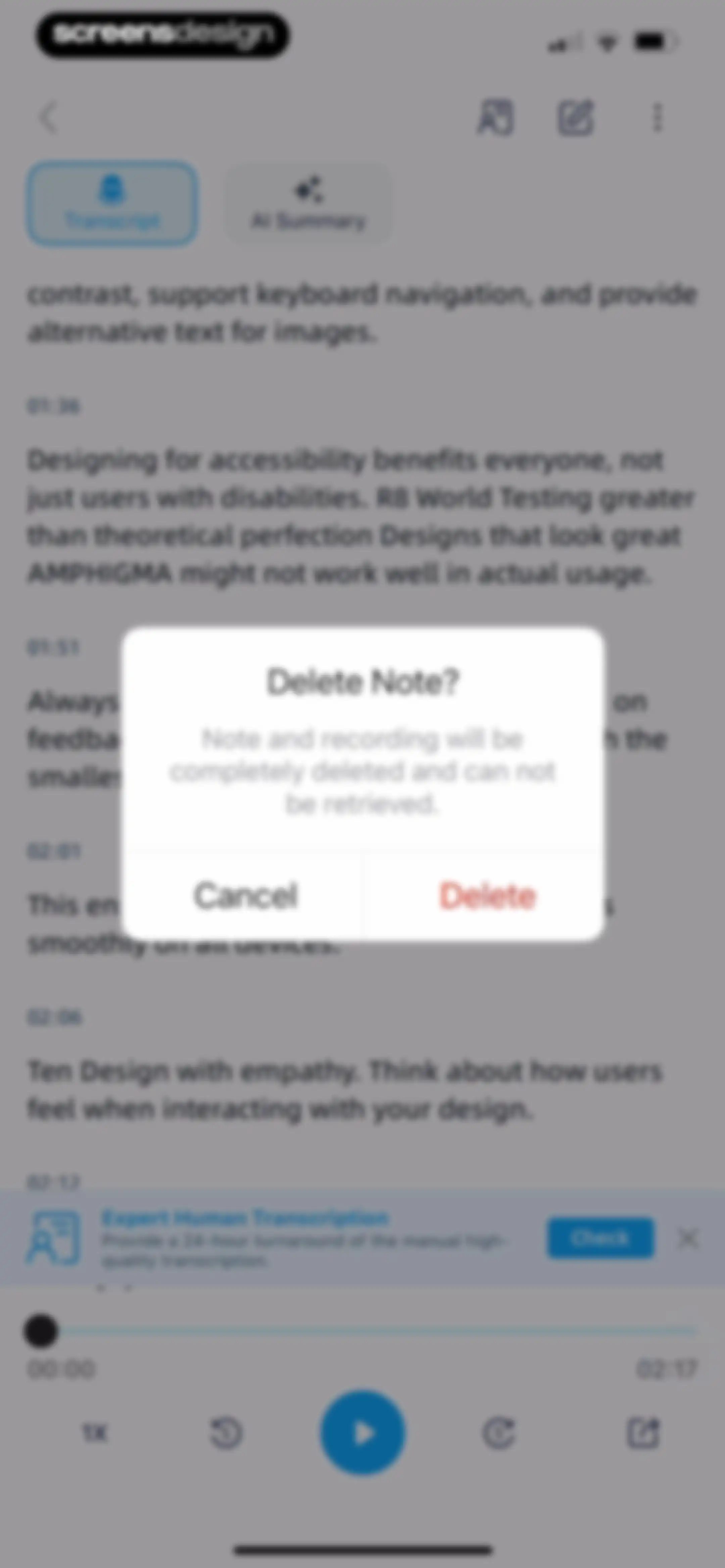 iTranscribe - Audio to Text screen 61