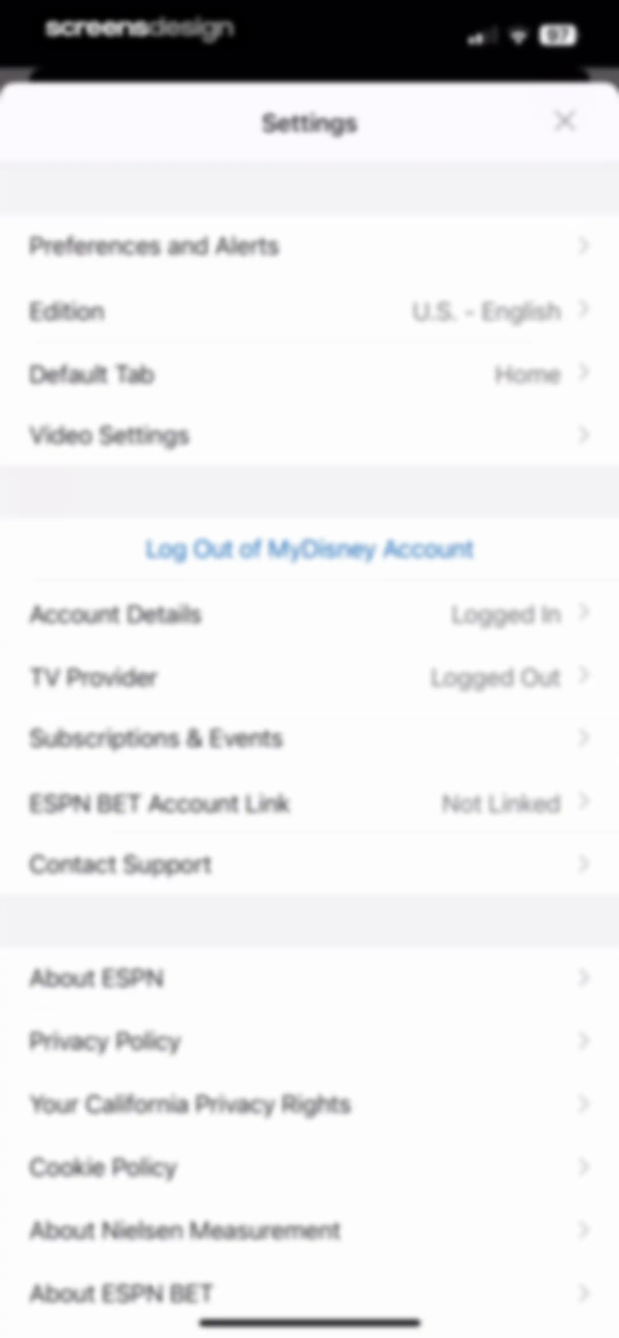 ESPN: Live Sports & Scores screen 115