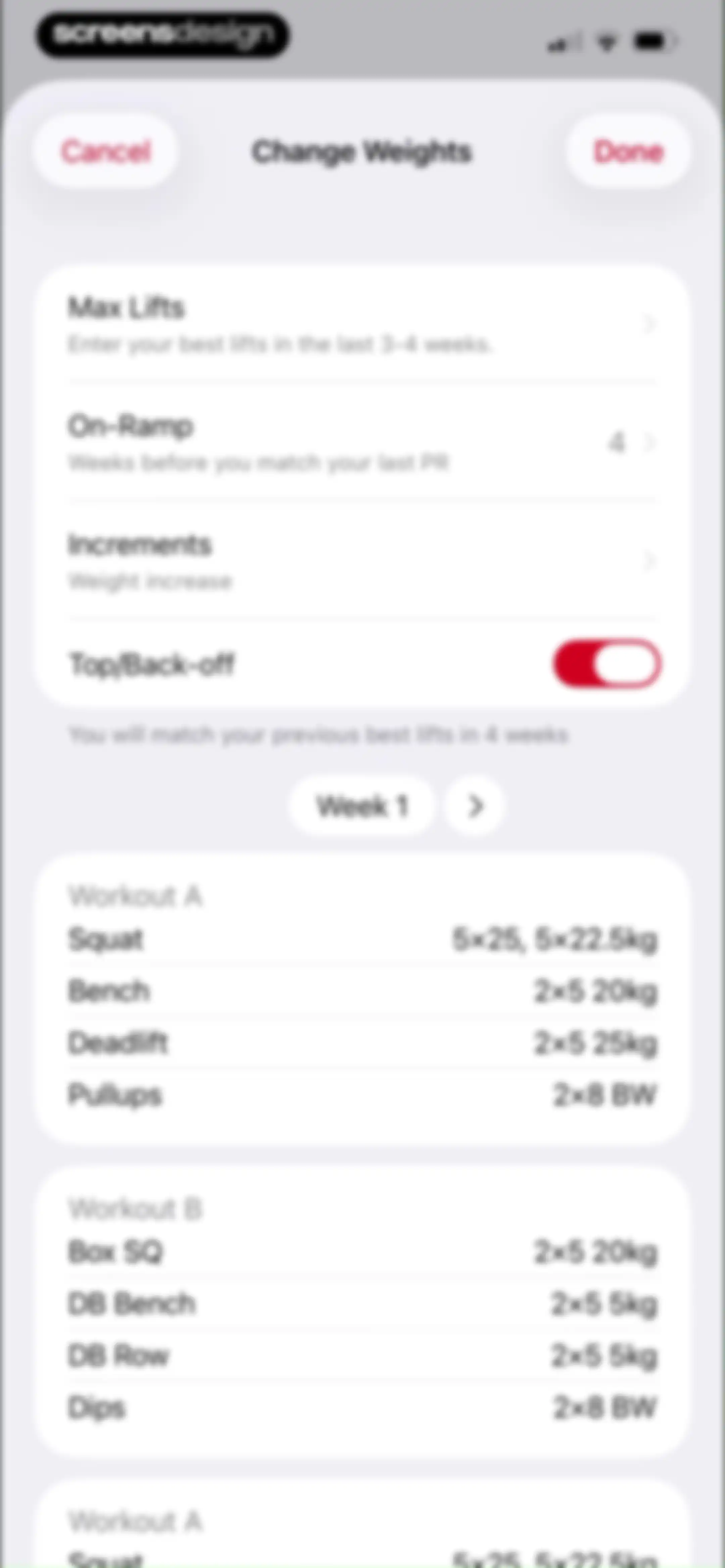 Stronglifts 5x5 Workout Plan screen 65